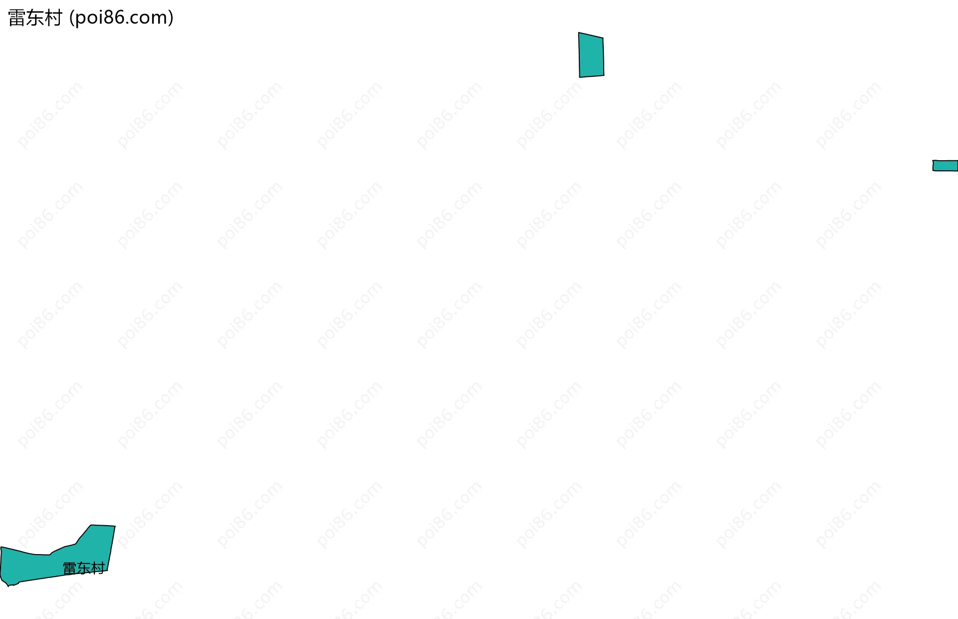 雷东村边界地图
