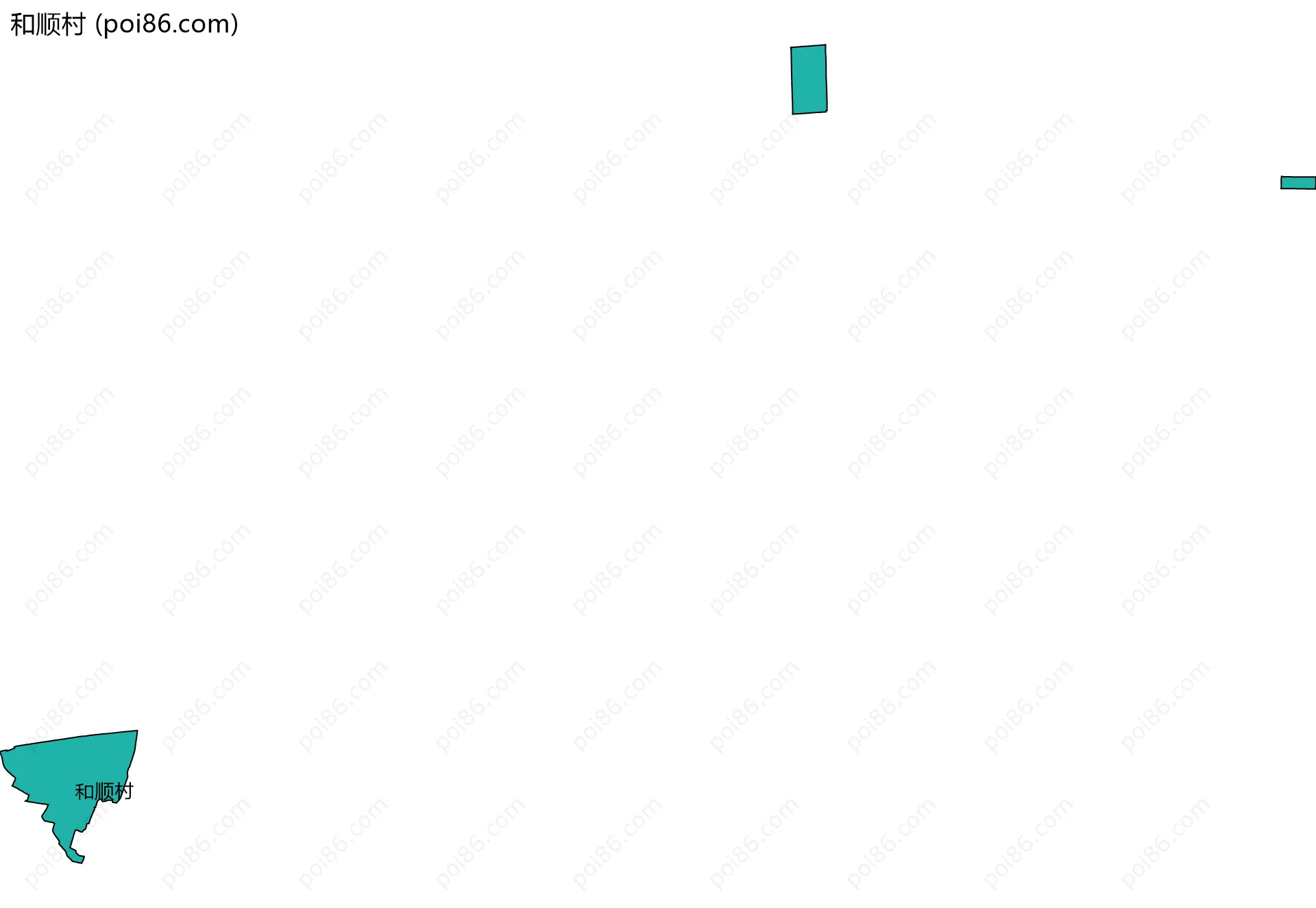 和顺村边界地图