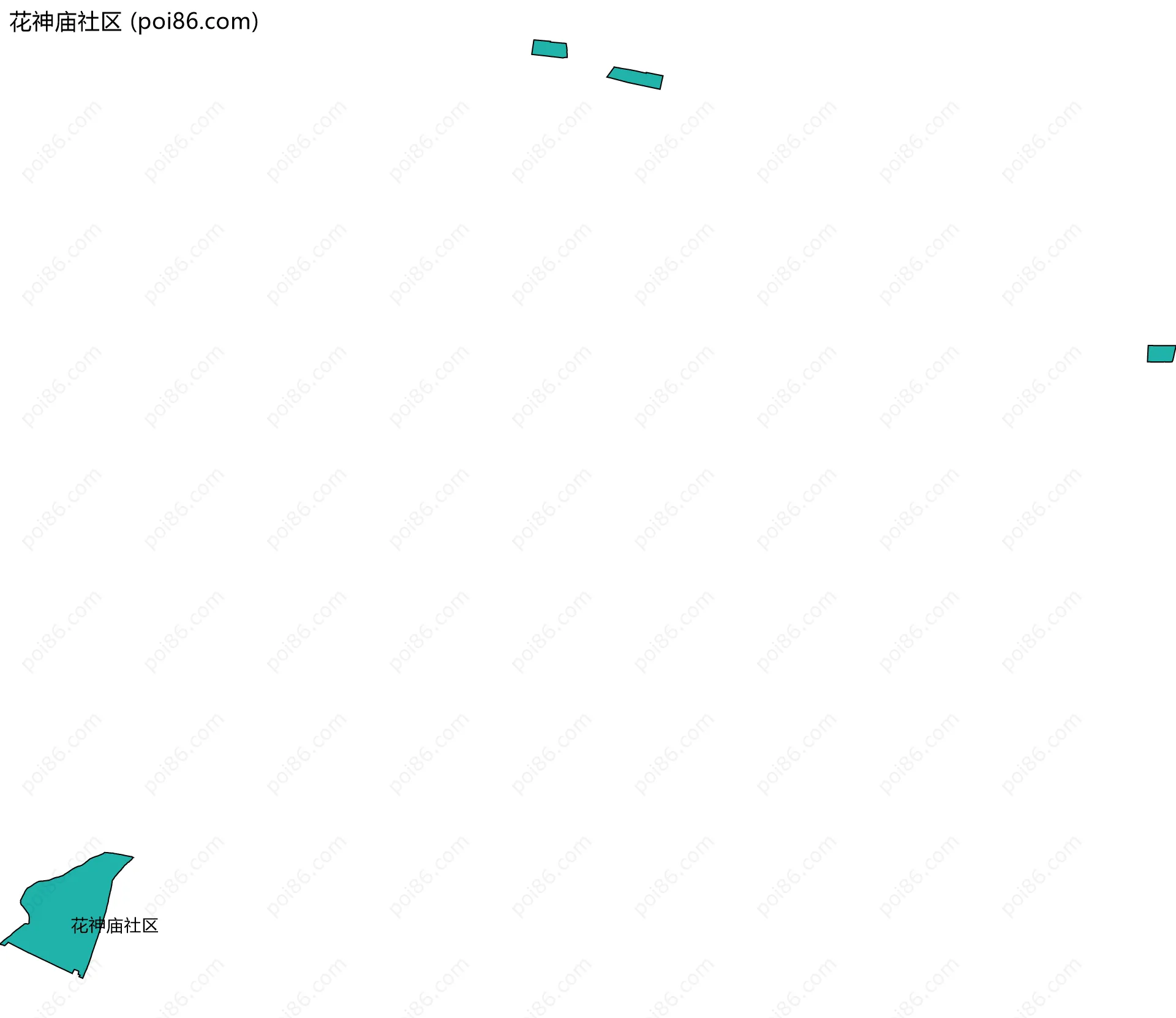 花神庙社区边界地图