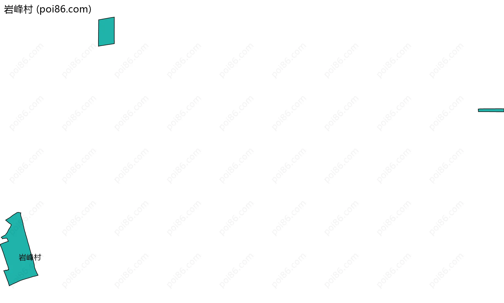 岩峰村边界地图