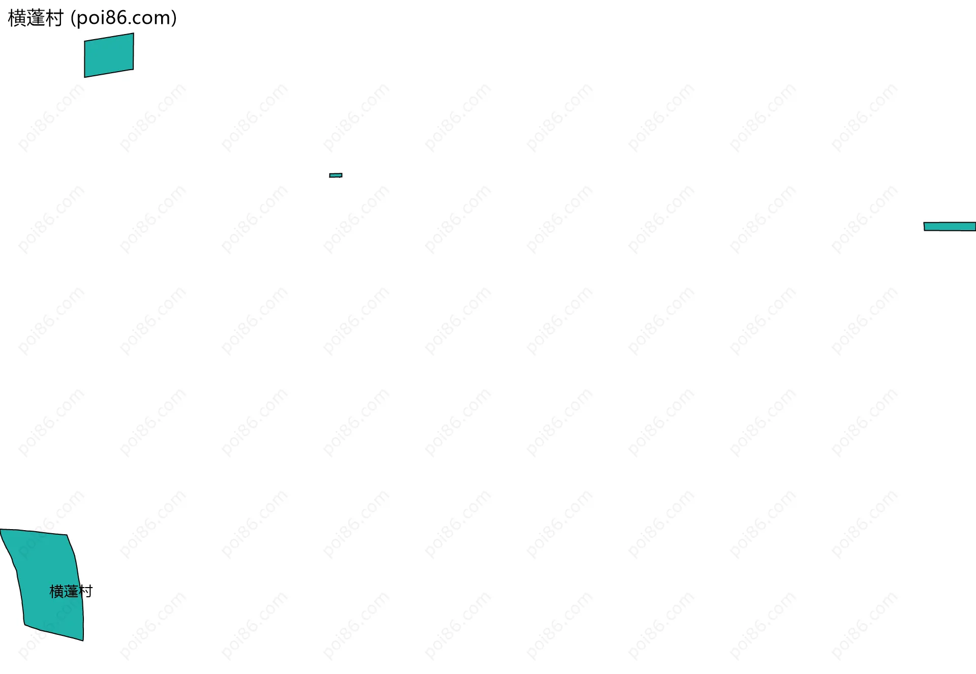 横蓬村边界地图