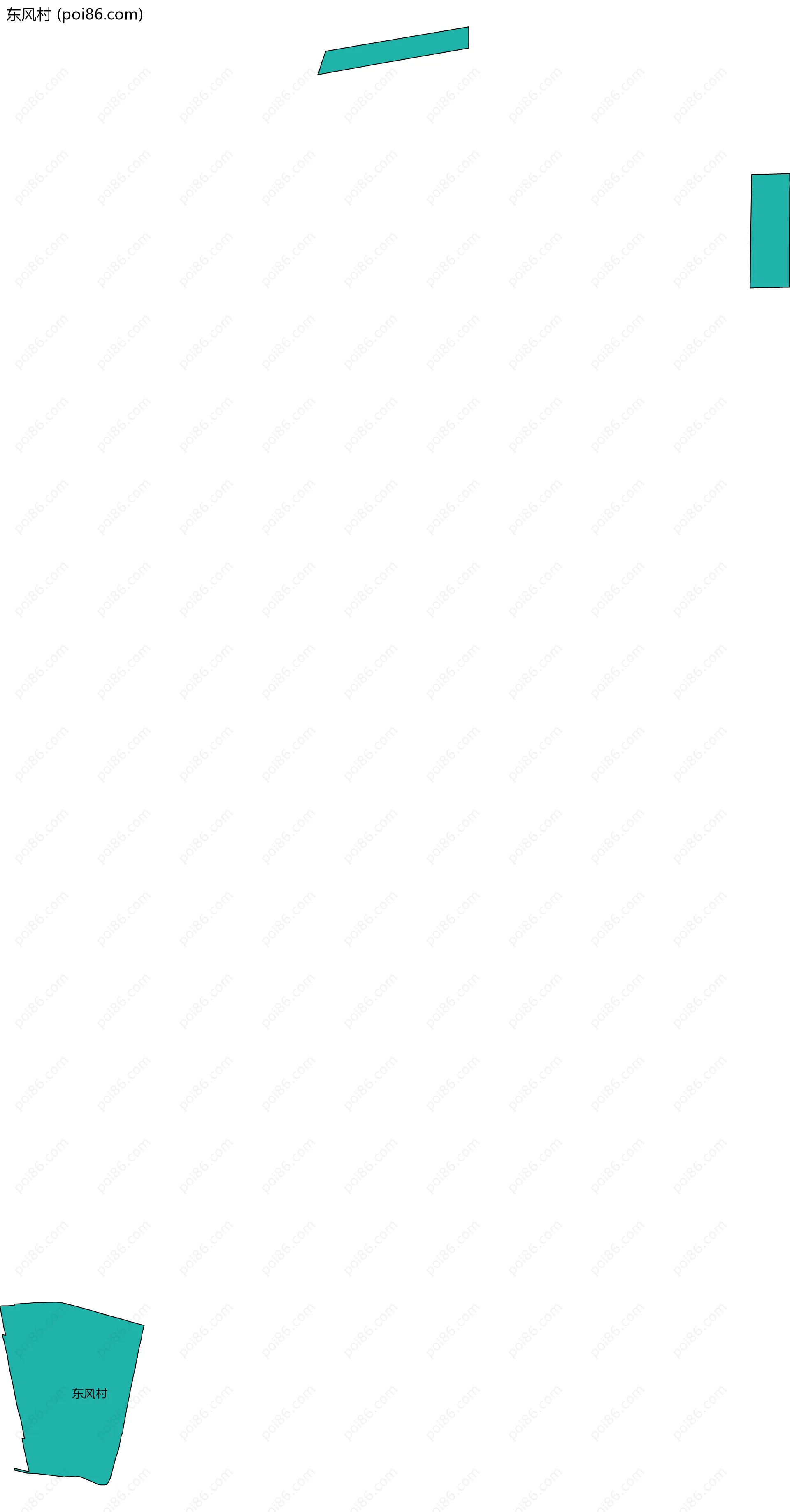 东风村边界地图