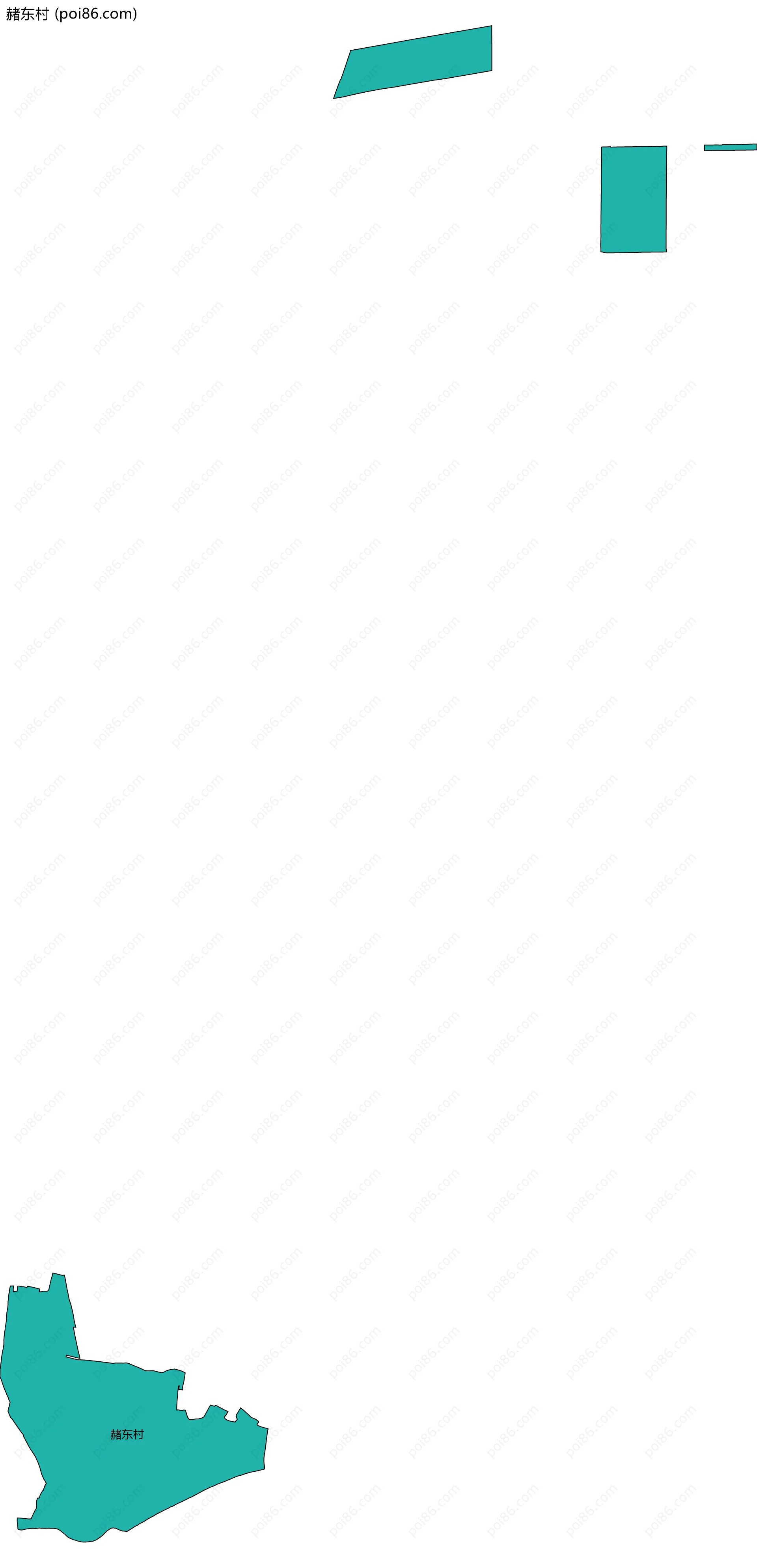 赭东村边界地图