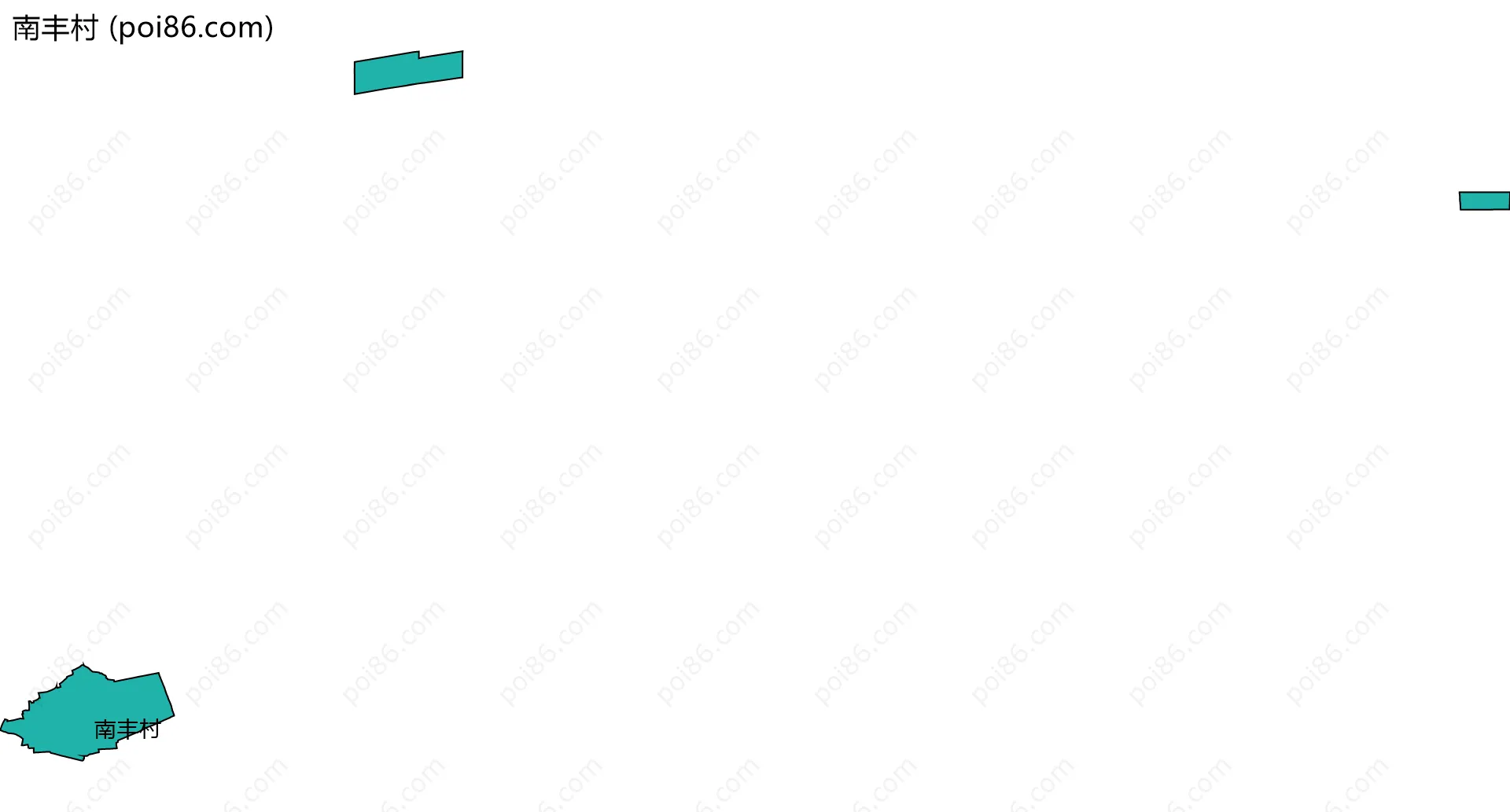 南丰村边界地图