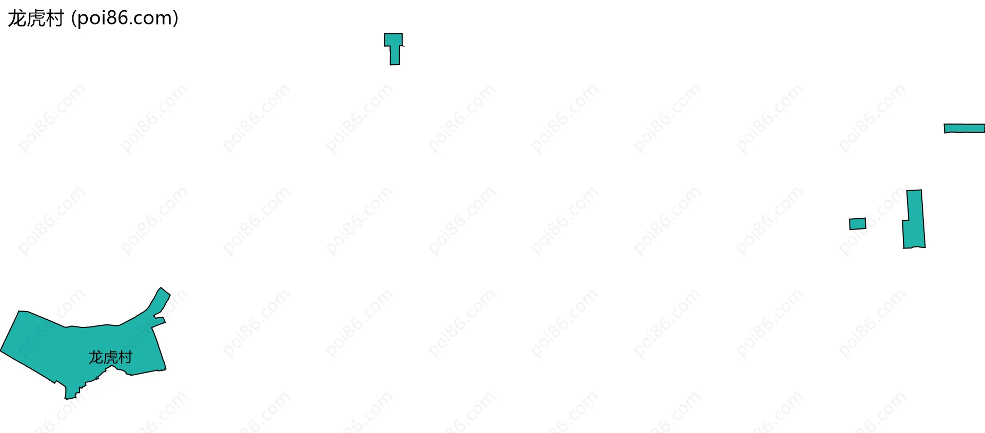 龙虎村边界地图