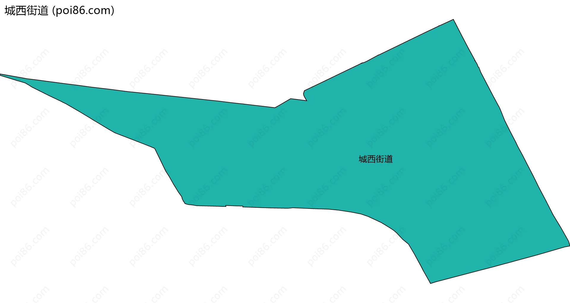 城西街道边界地图