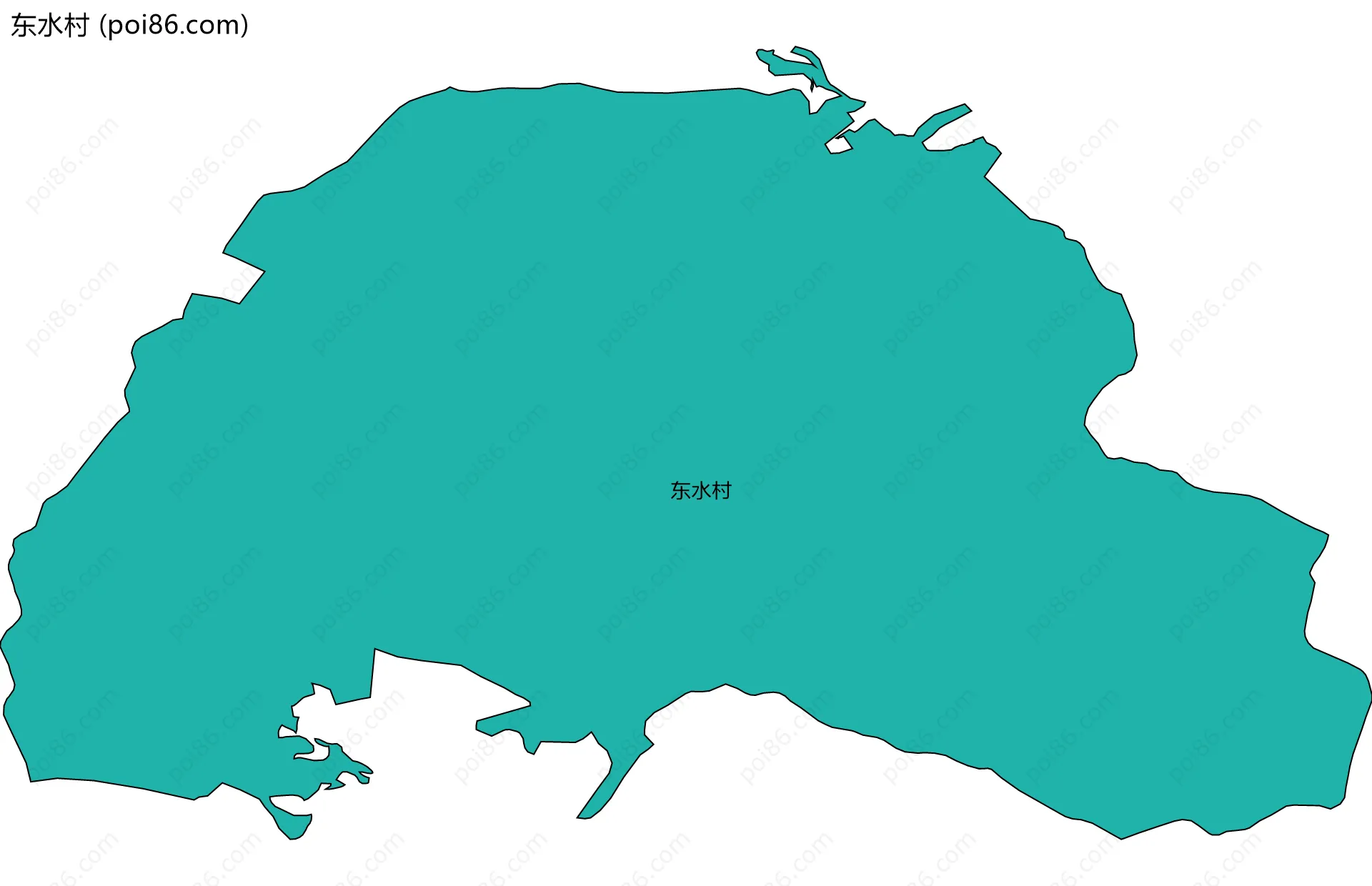 东水村边界地图