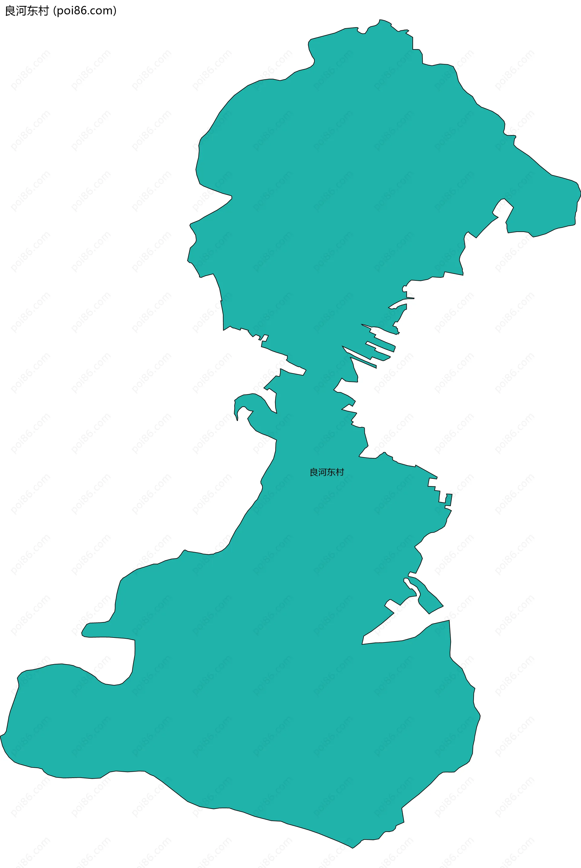 良河东村边界地图