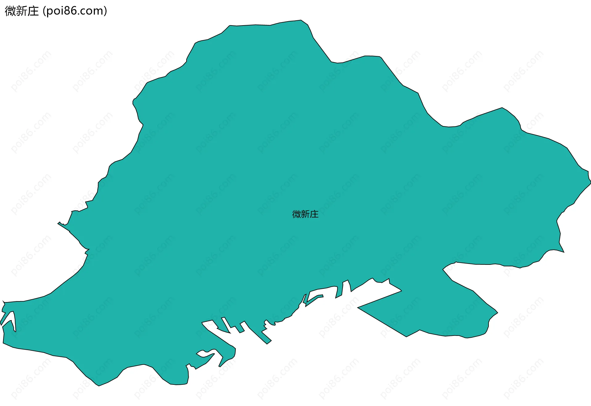 微新庄边界地图