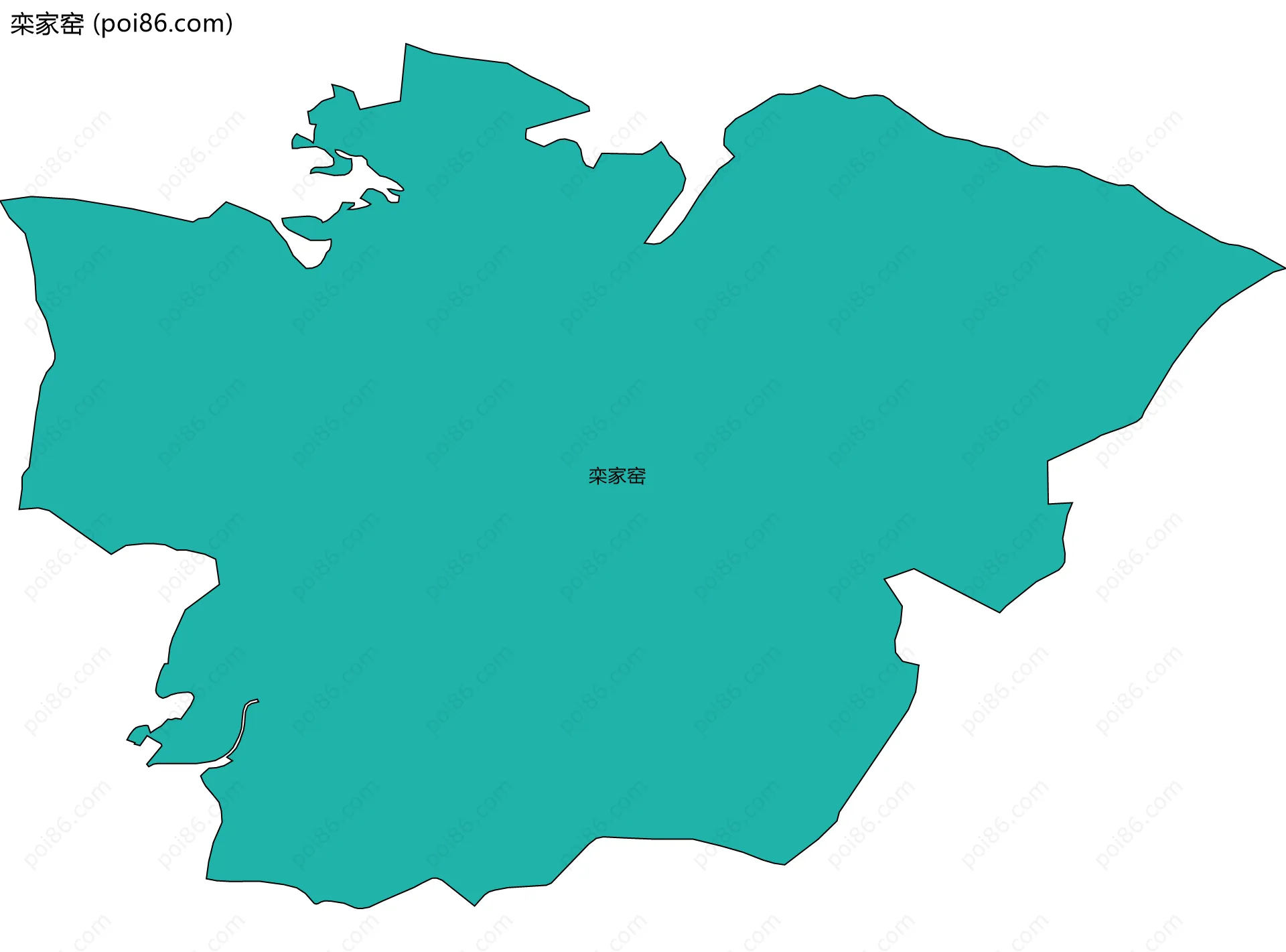 栾家窑边界地图