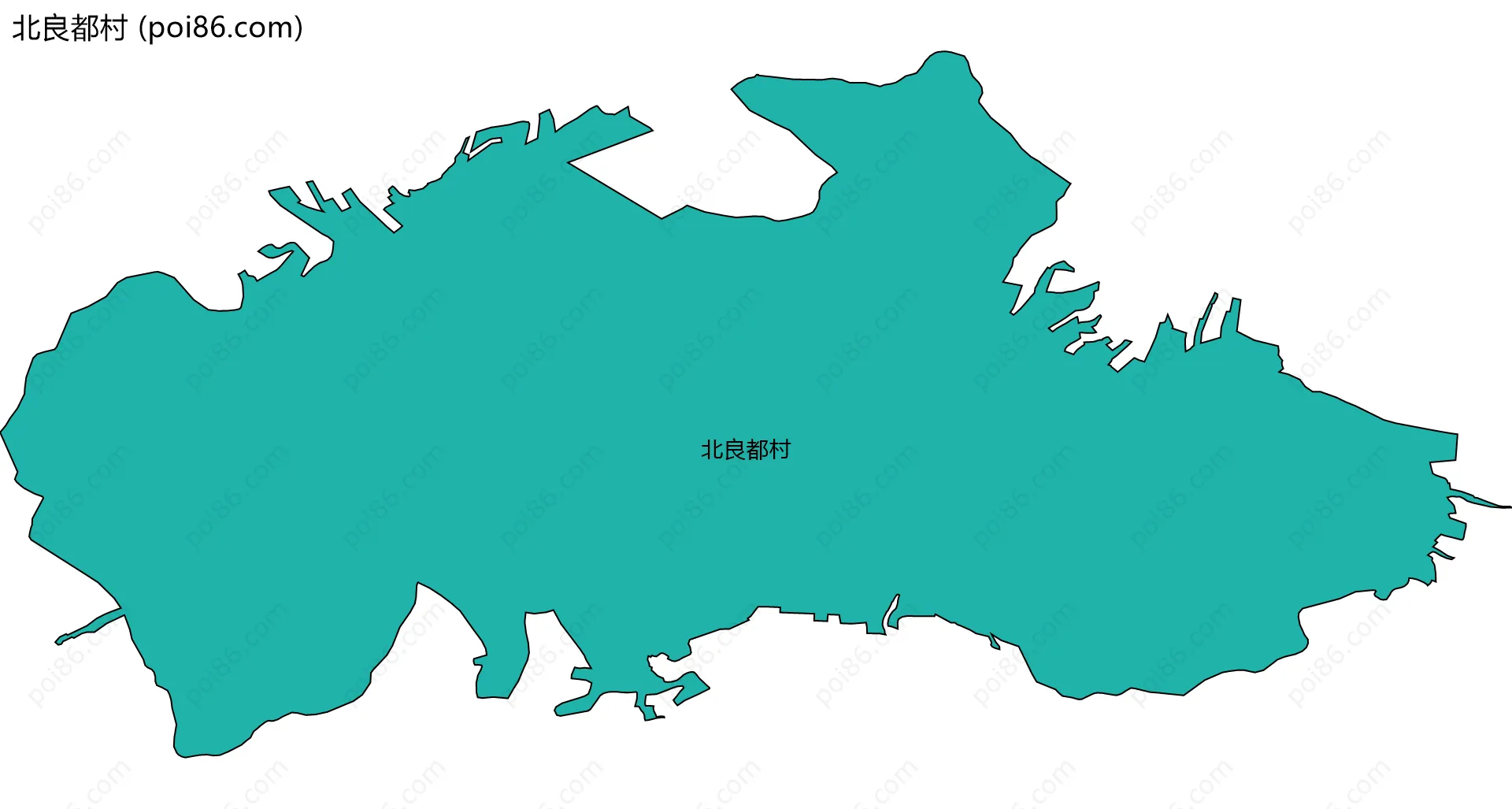 北良都村边界地图