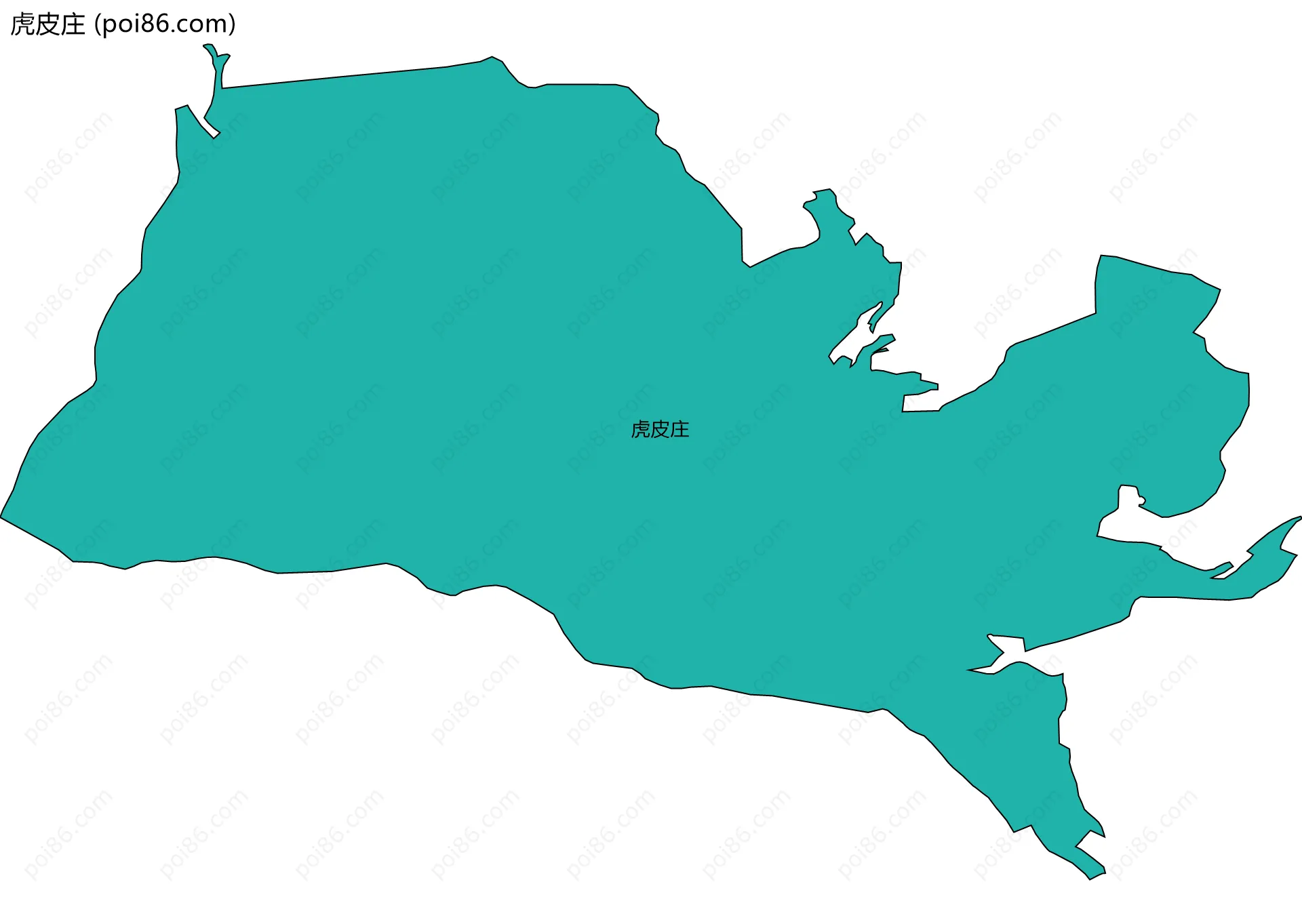 虎皮庄边界地图