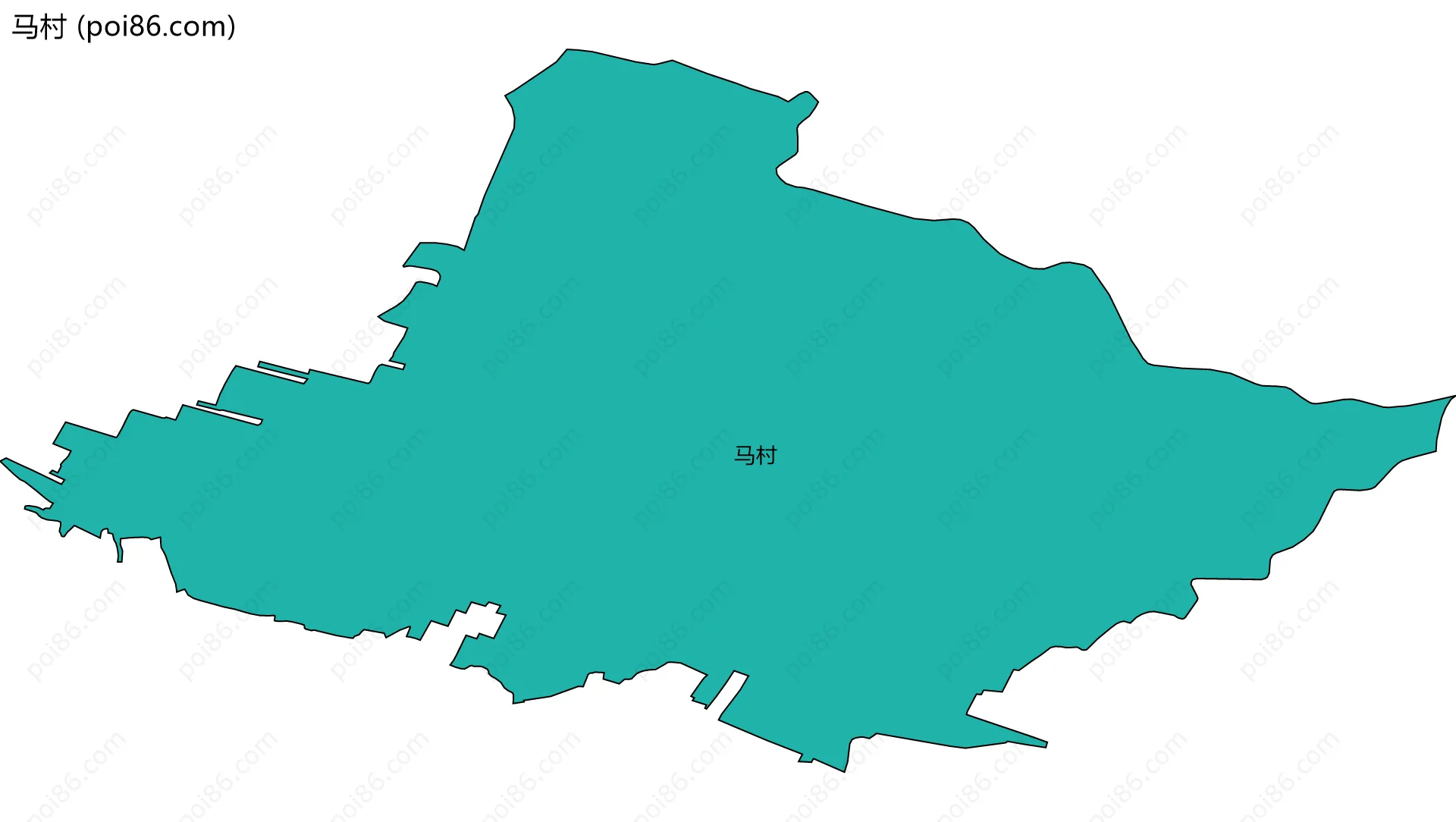 马村边界地图