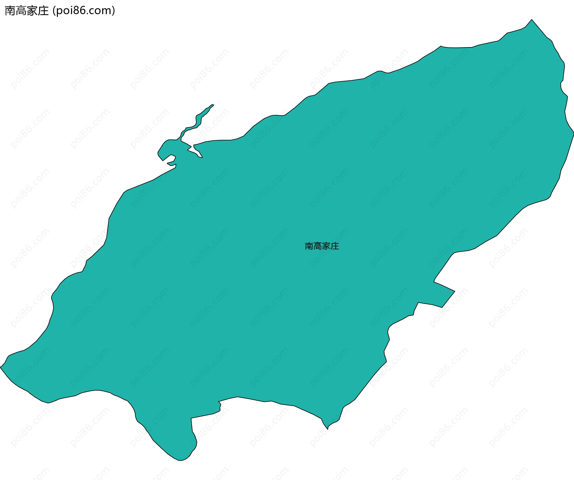 南高家庄边界地图