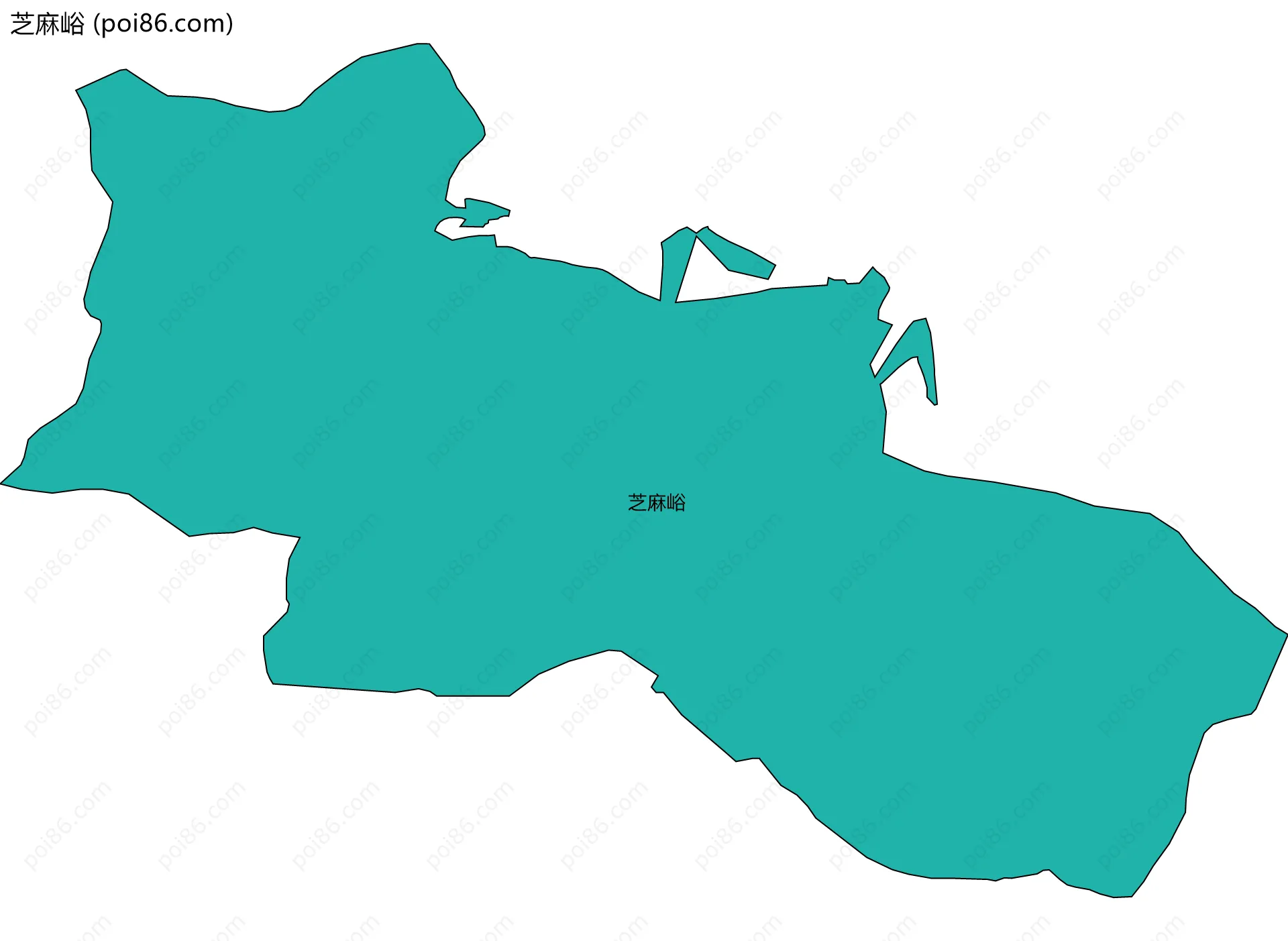 芝麻峪边界地图