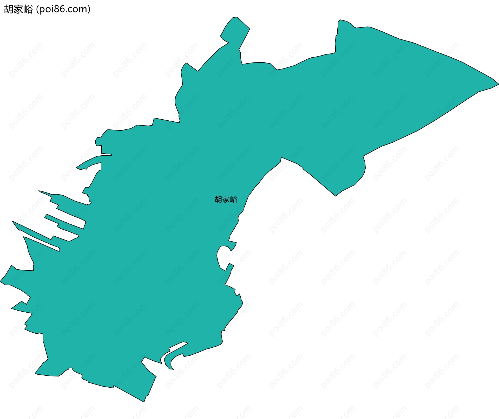 胡家峪边界地图