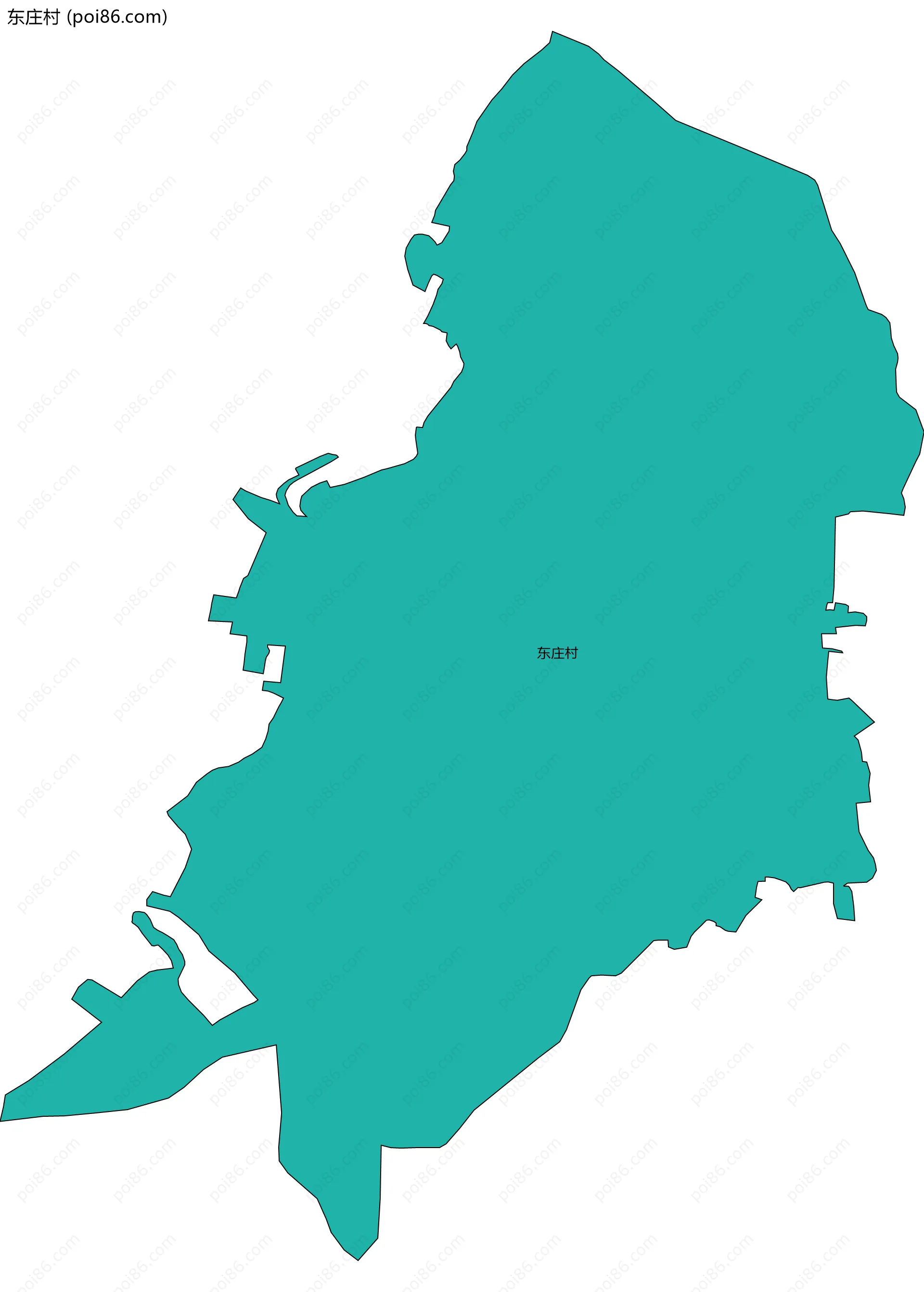 东庄村边界地图
