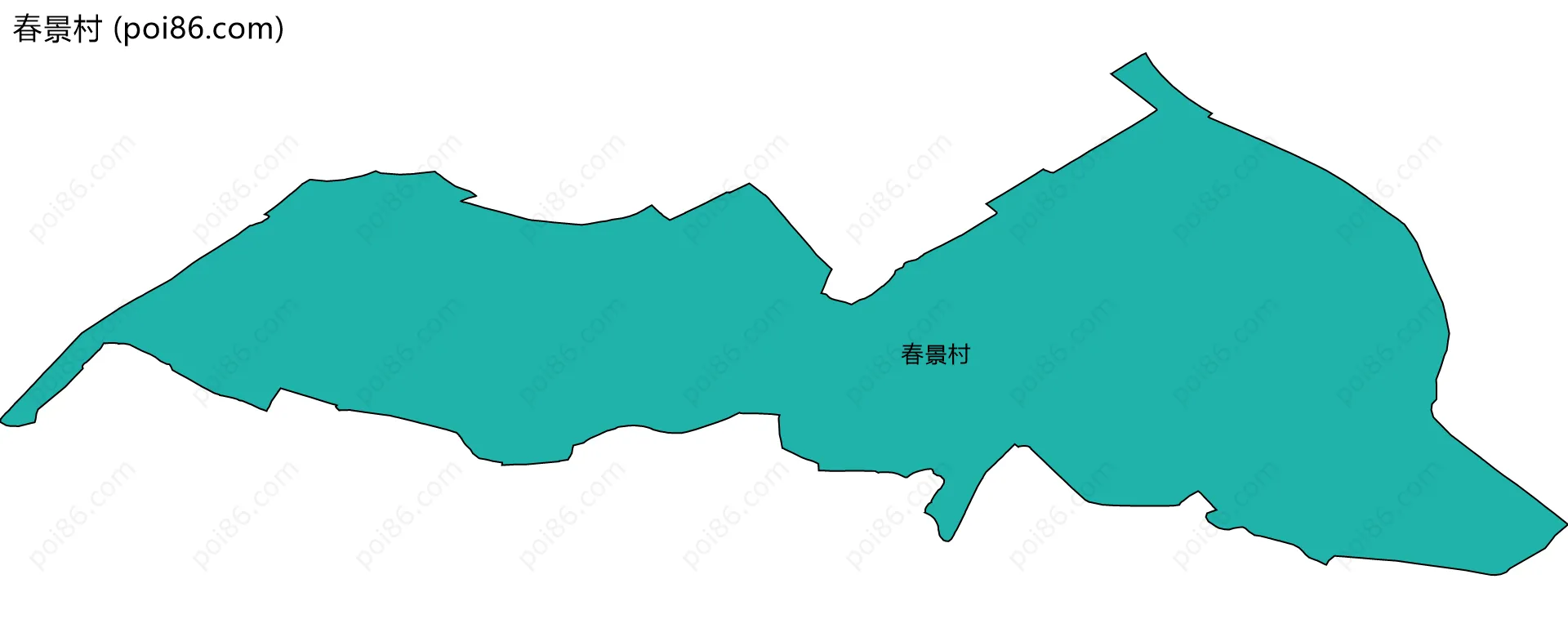 春景村边界地图