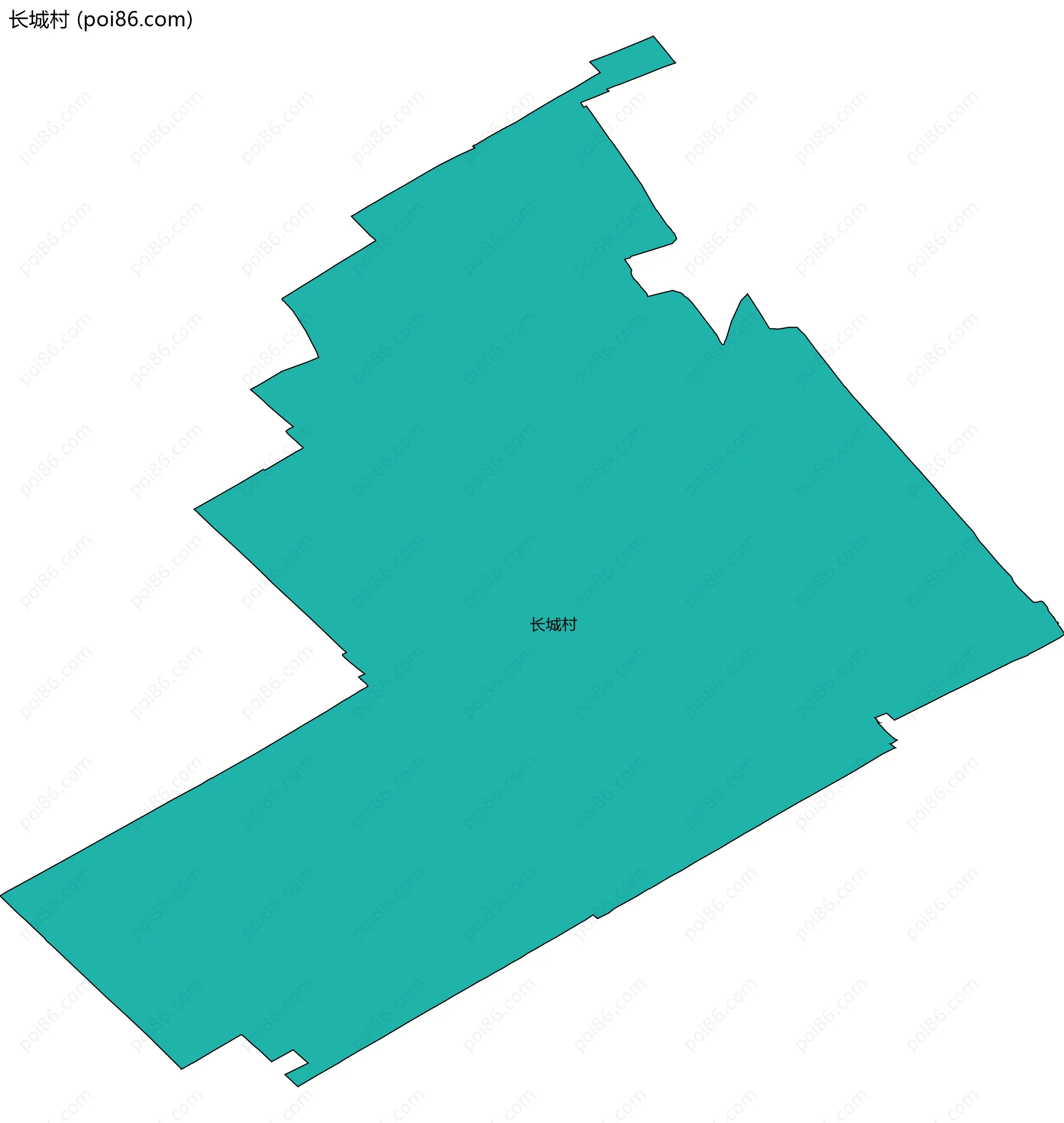 长城村边界地图