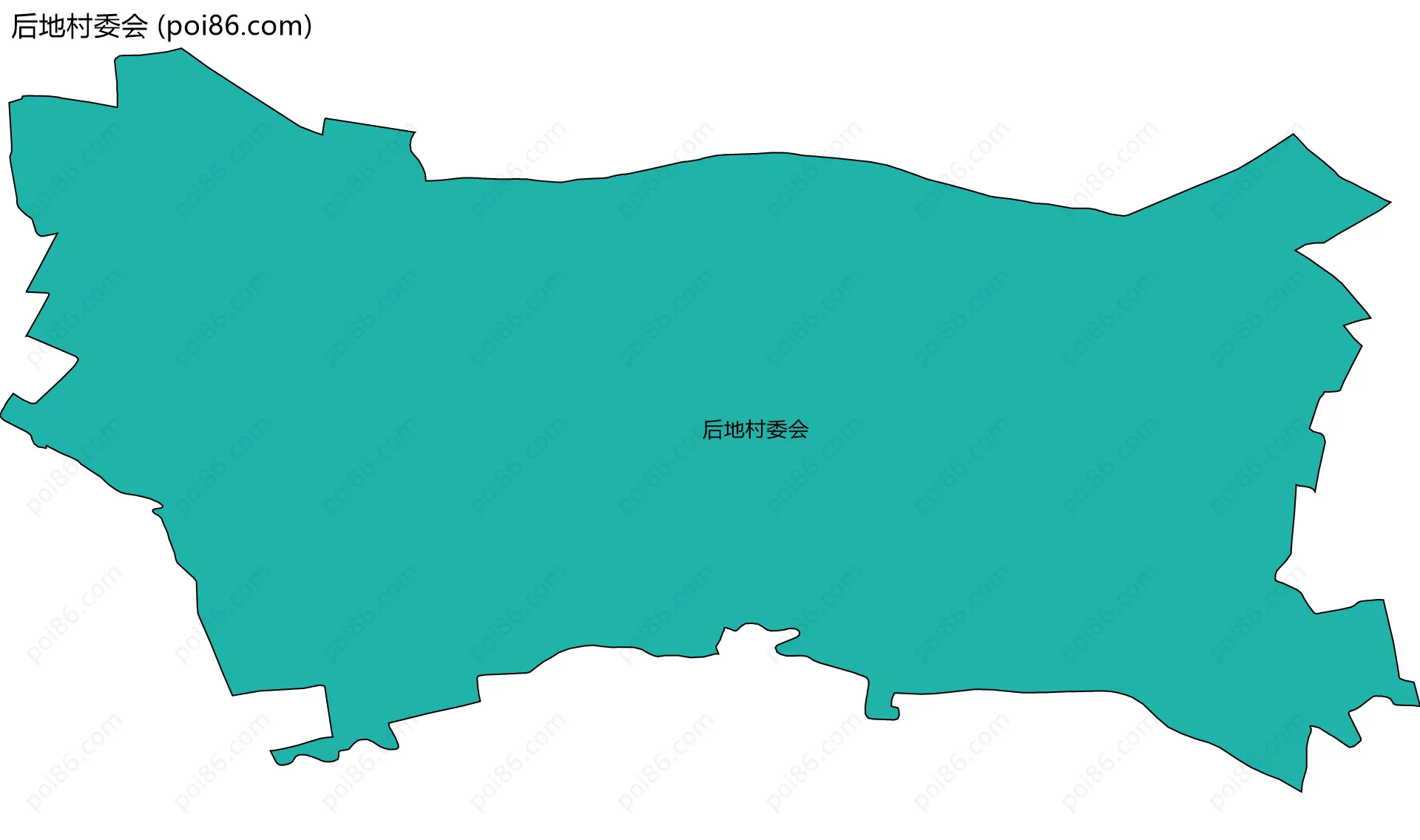 后地村委会边界地图