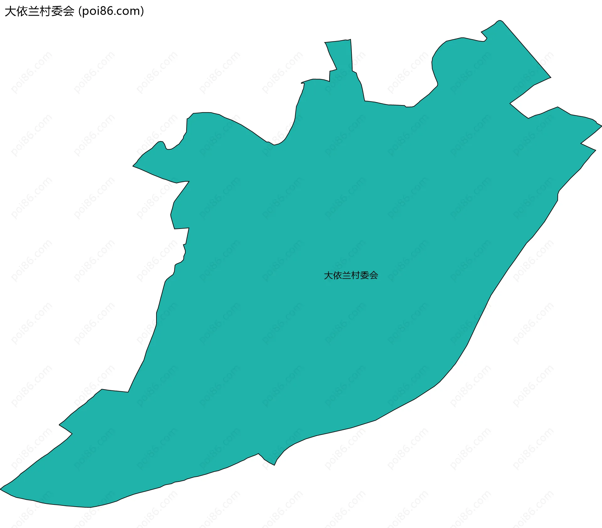 大依兰村委会边界地图