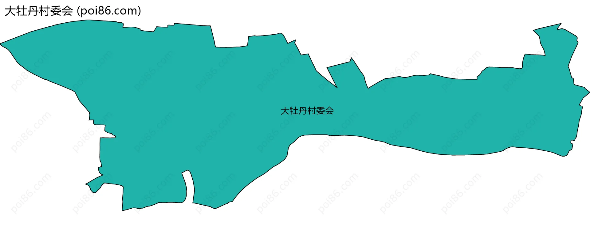 大牡丹村委会边界地图