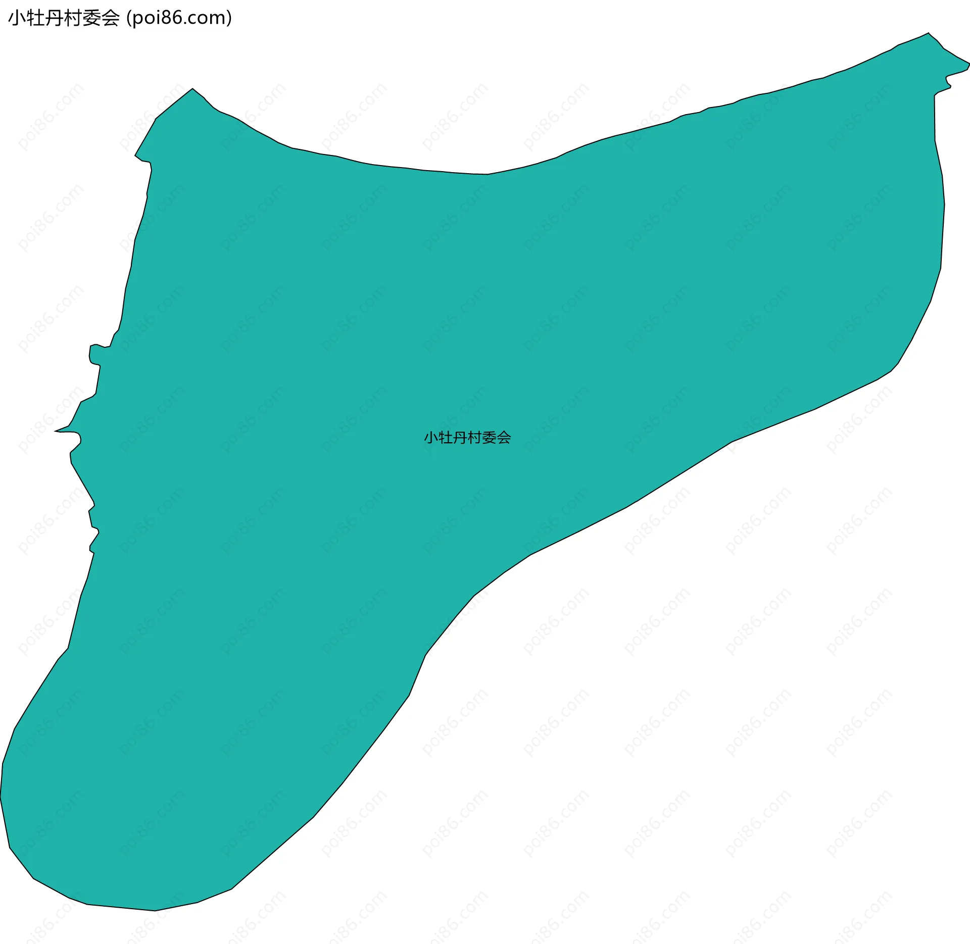 小牡丹村委会边界地图