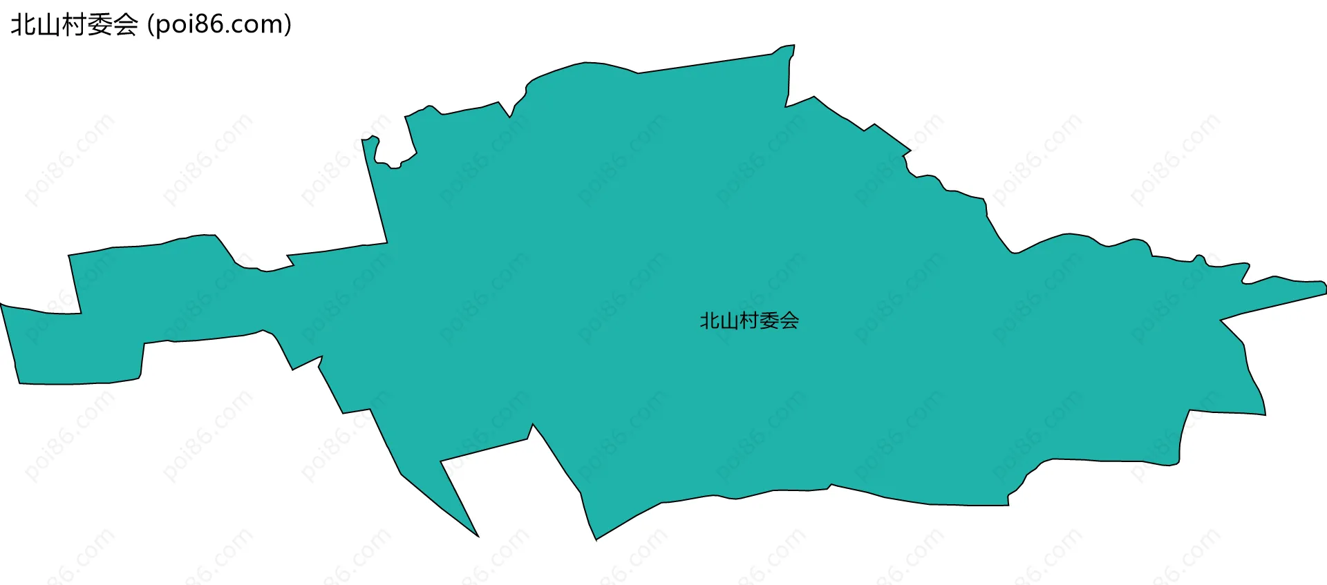 北山村委会边界地图