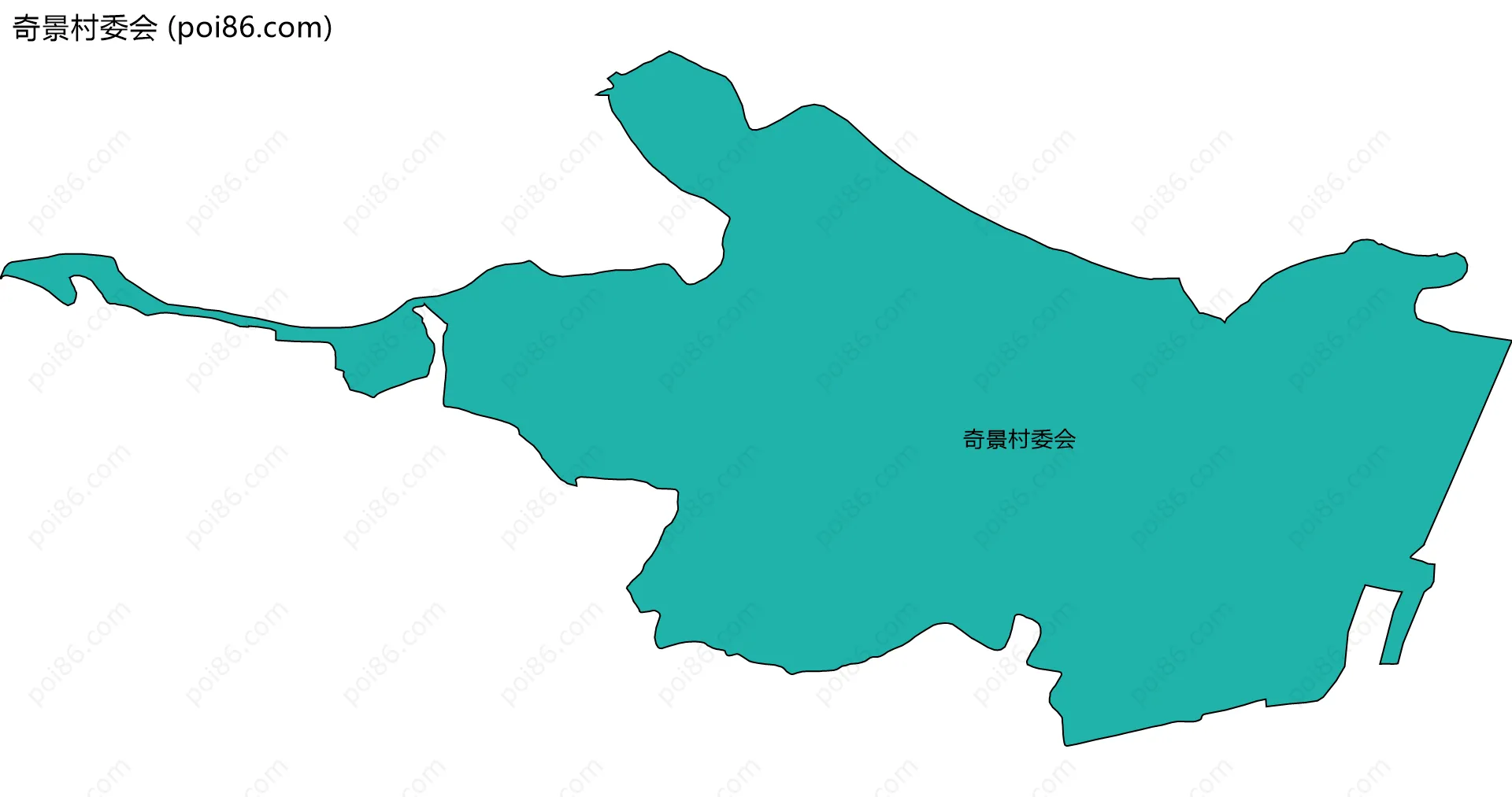 奇景村委会边界地图