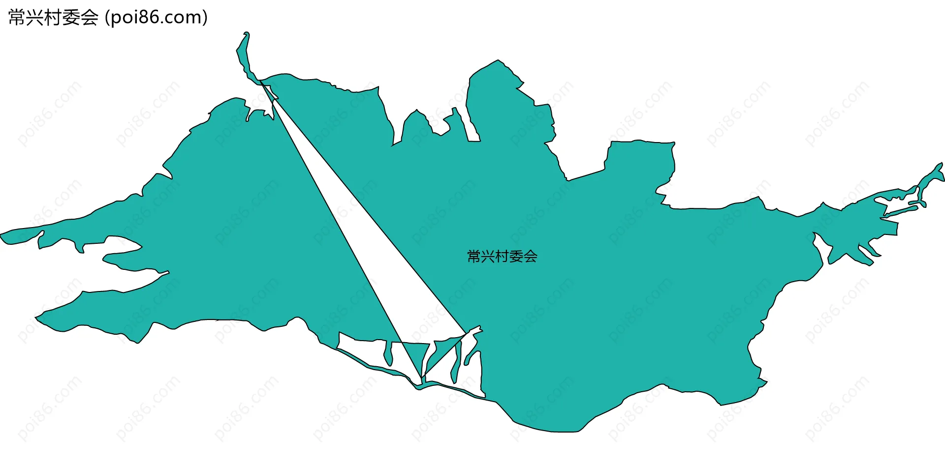 常兴村委会边界地图