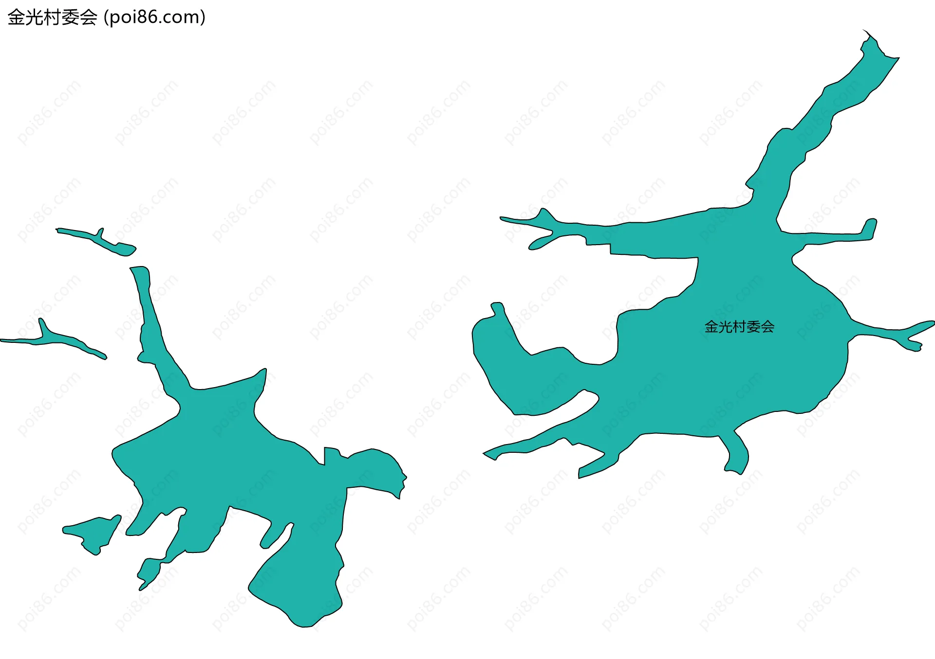 金光村委会边界地图