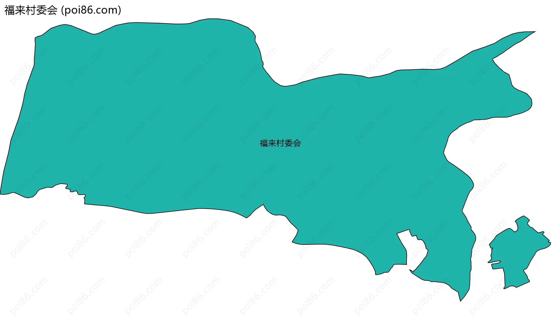 福来村委会边界地图