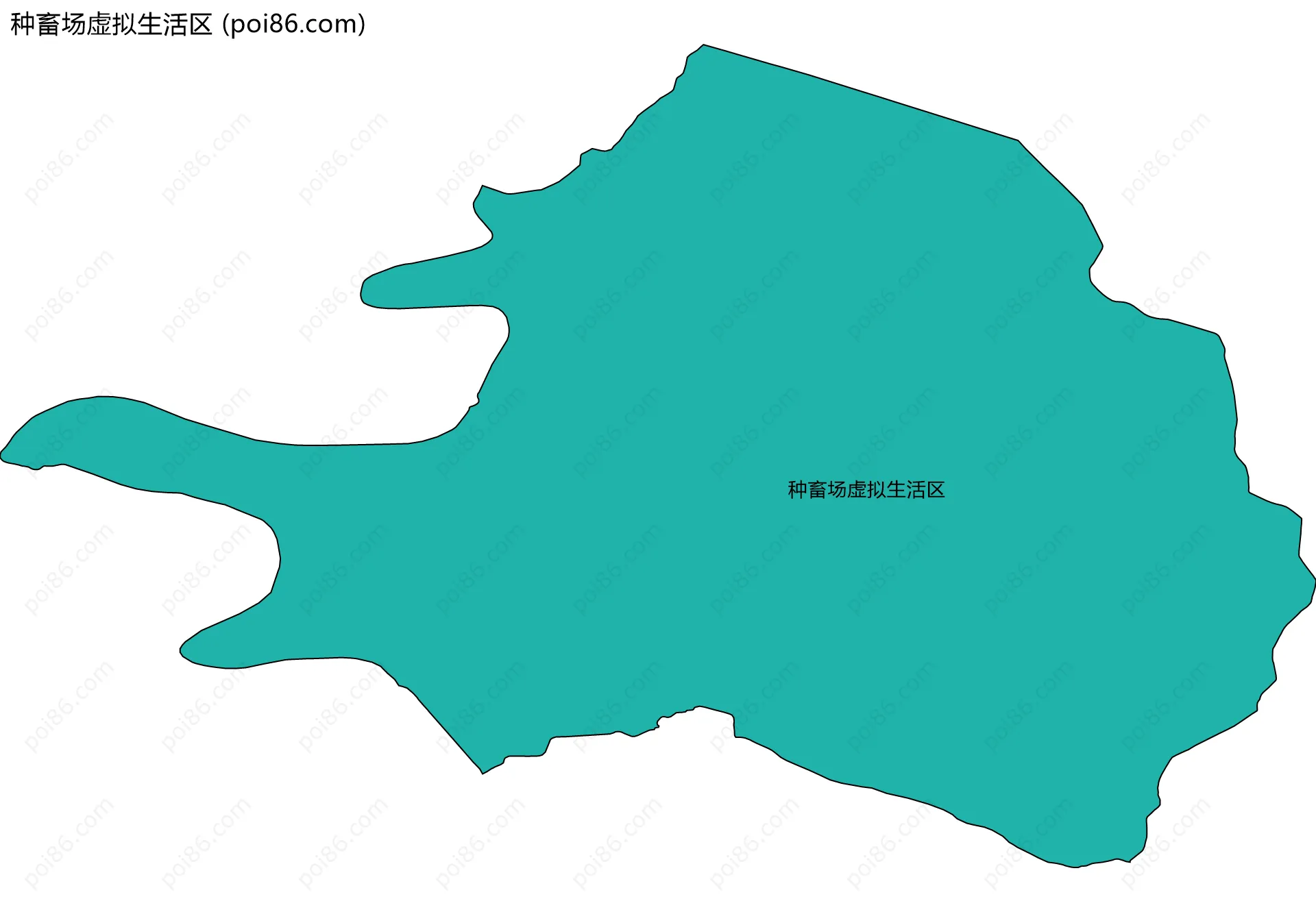 种畜场虚拟生活区边界地图