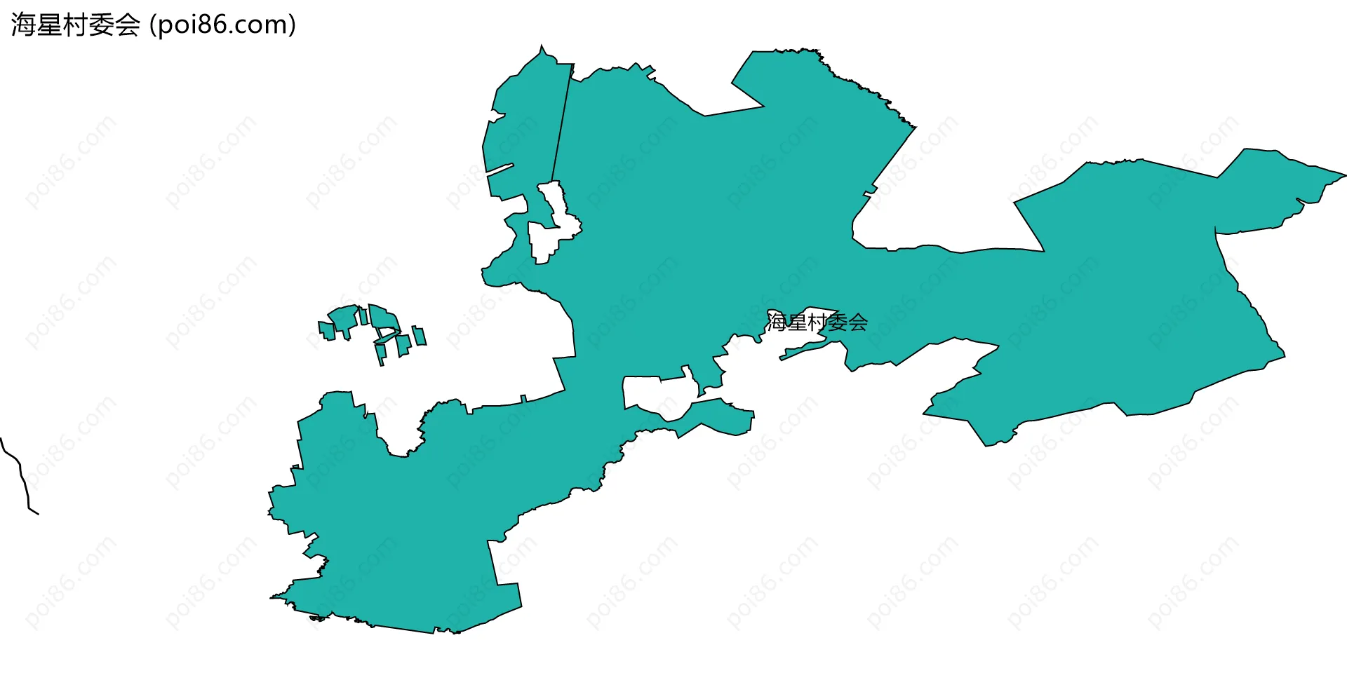 海星村委会边界地图
