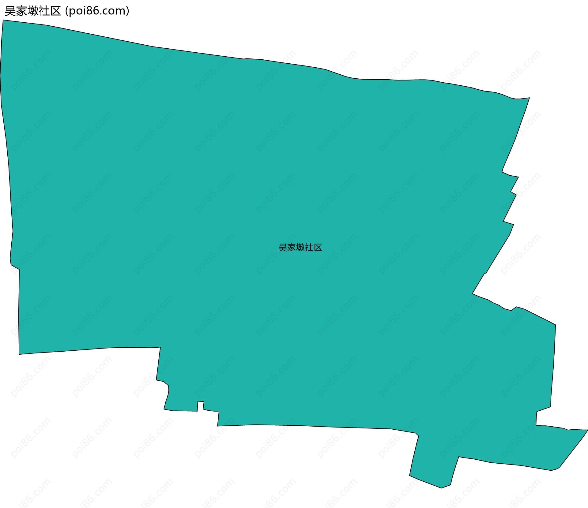 吴家墩社区边界地图