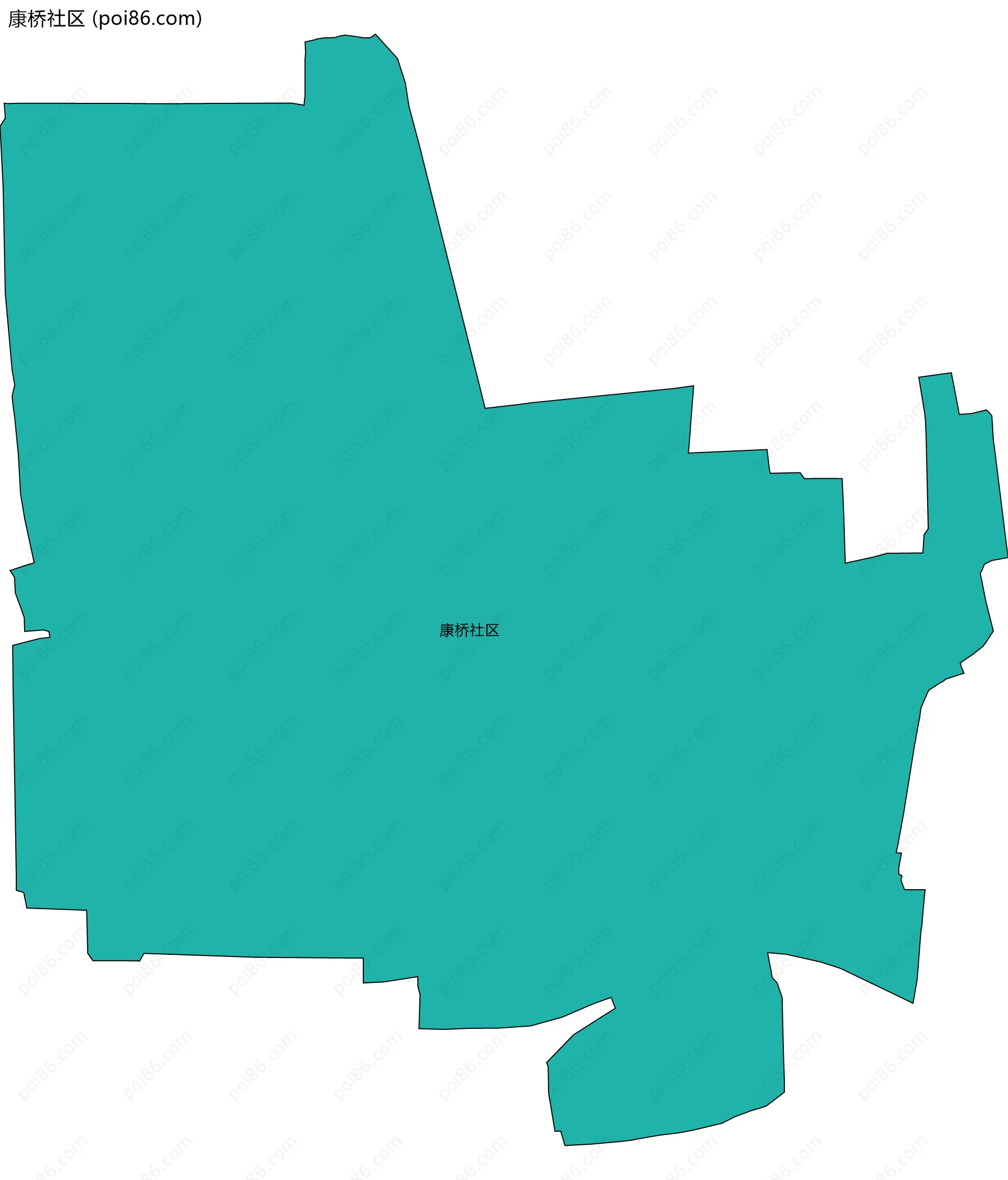 康桥社区边界地图