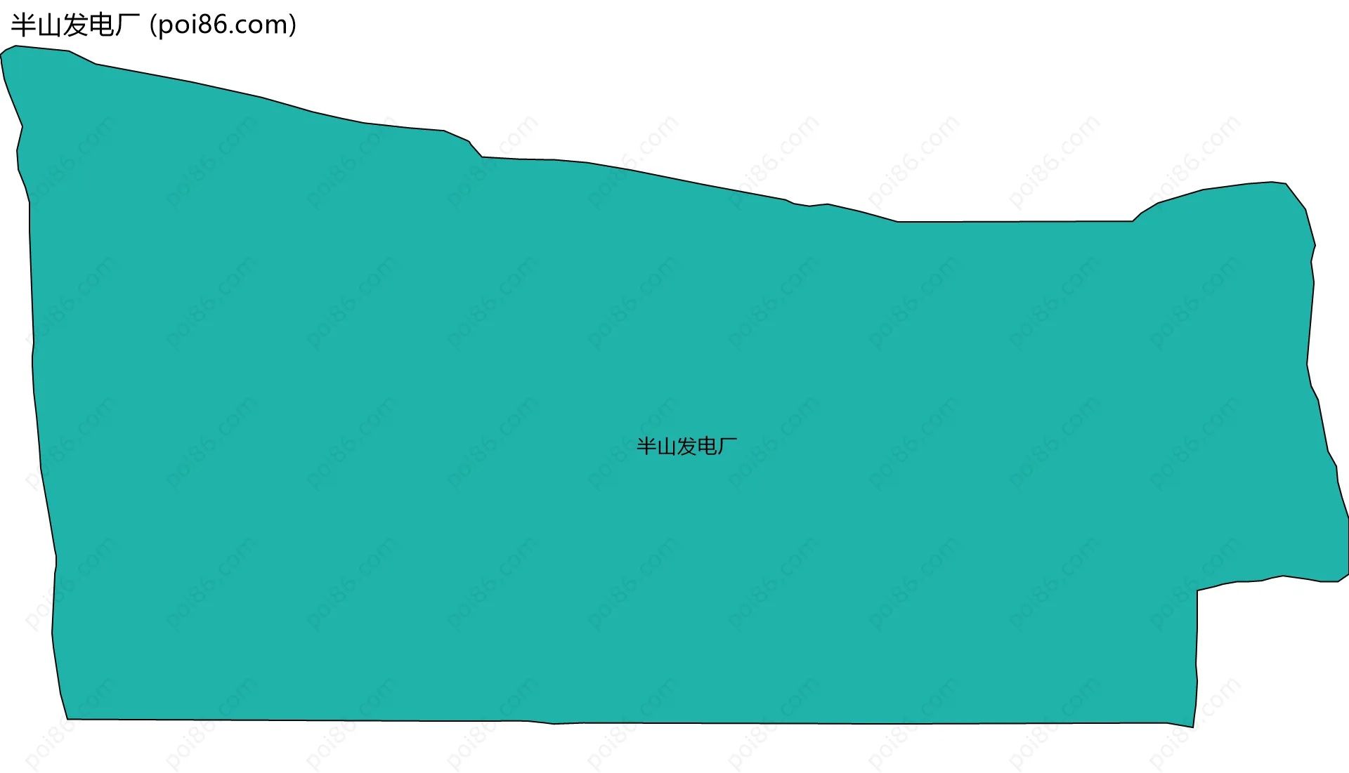 半山发电厂边界地图