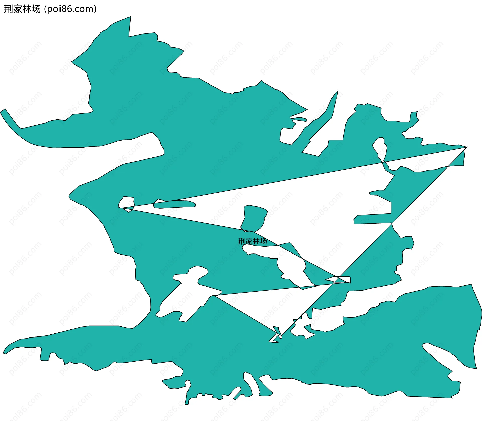 荆家林场边界地图