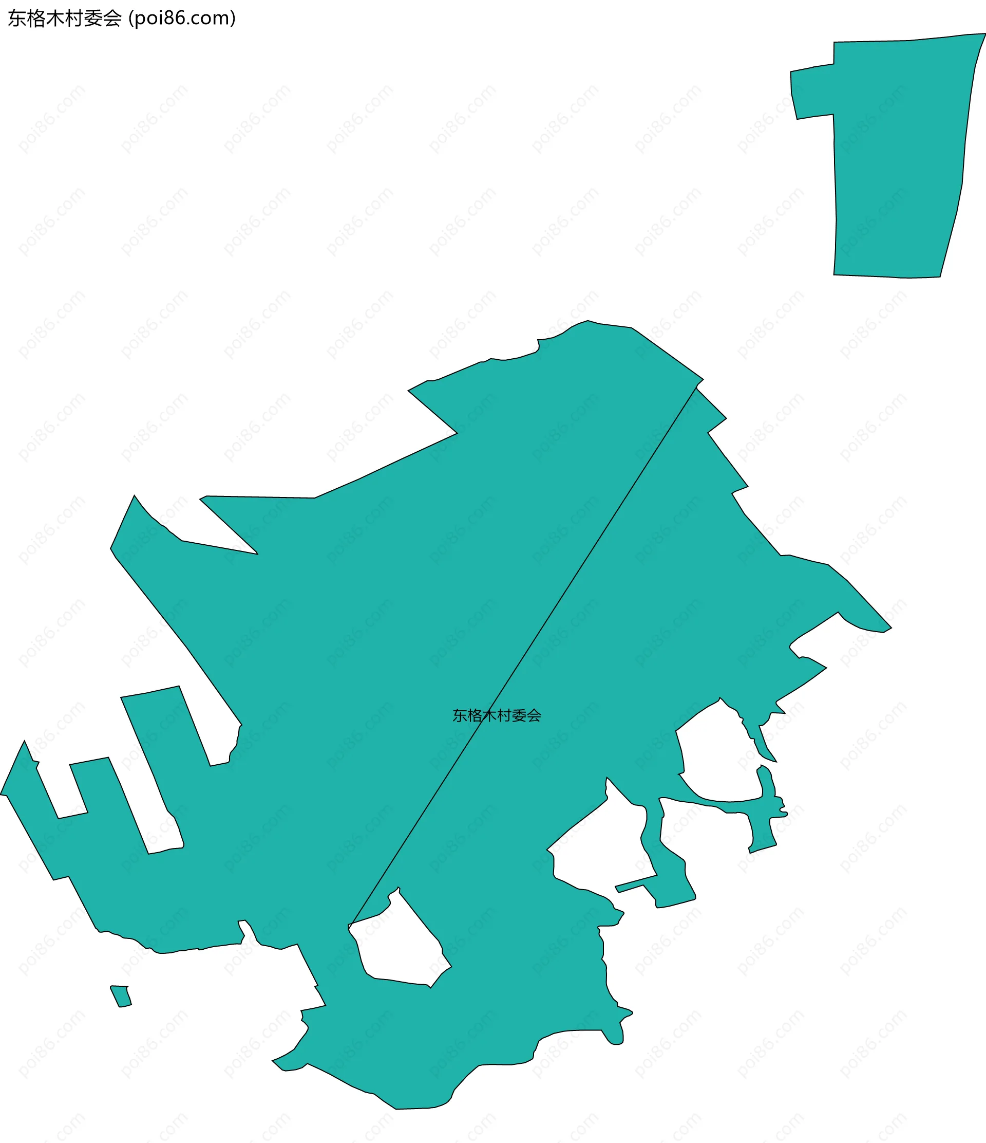 东格木村委会边界地图