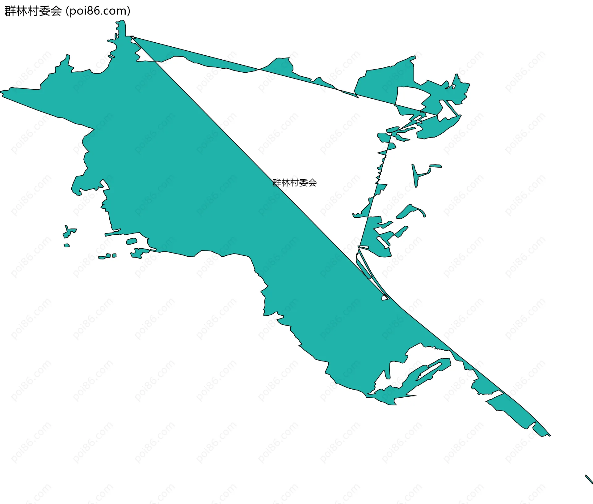 群林村委会边界地图