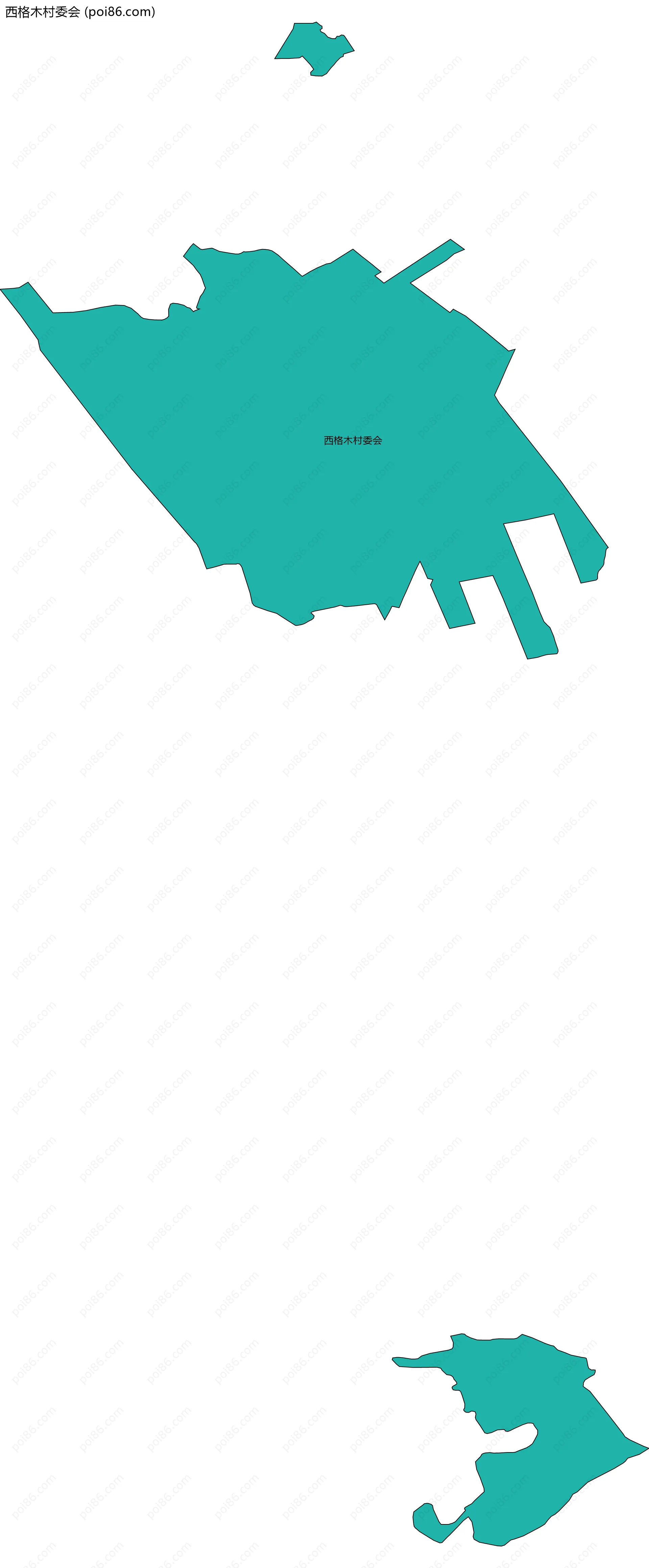 西格木村委会边界地图