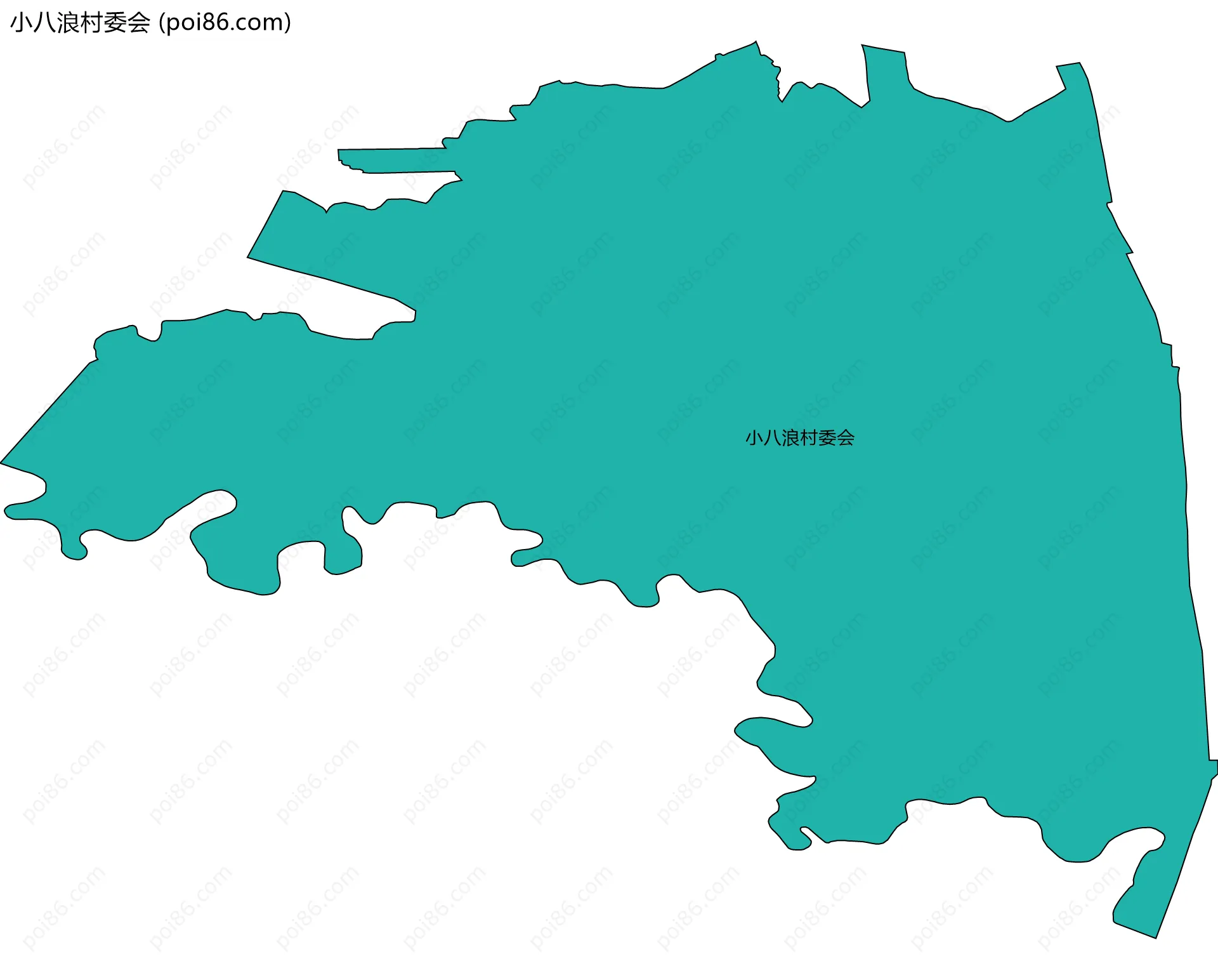 小八浪村委会边界地图