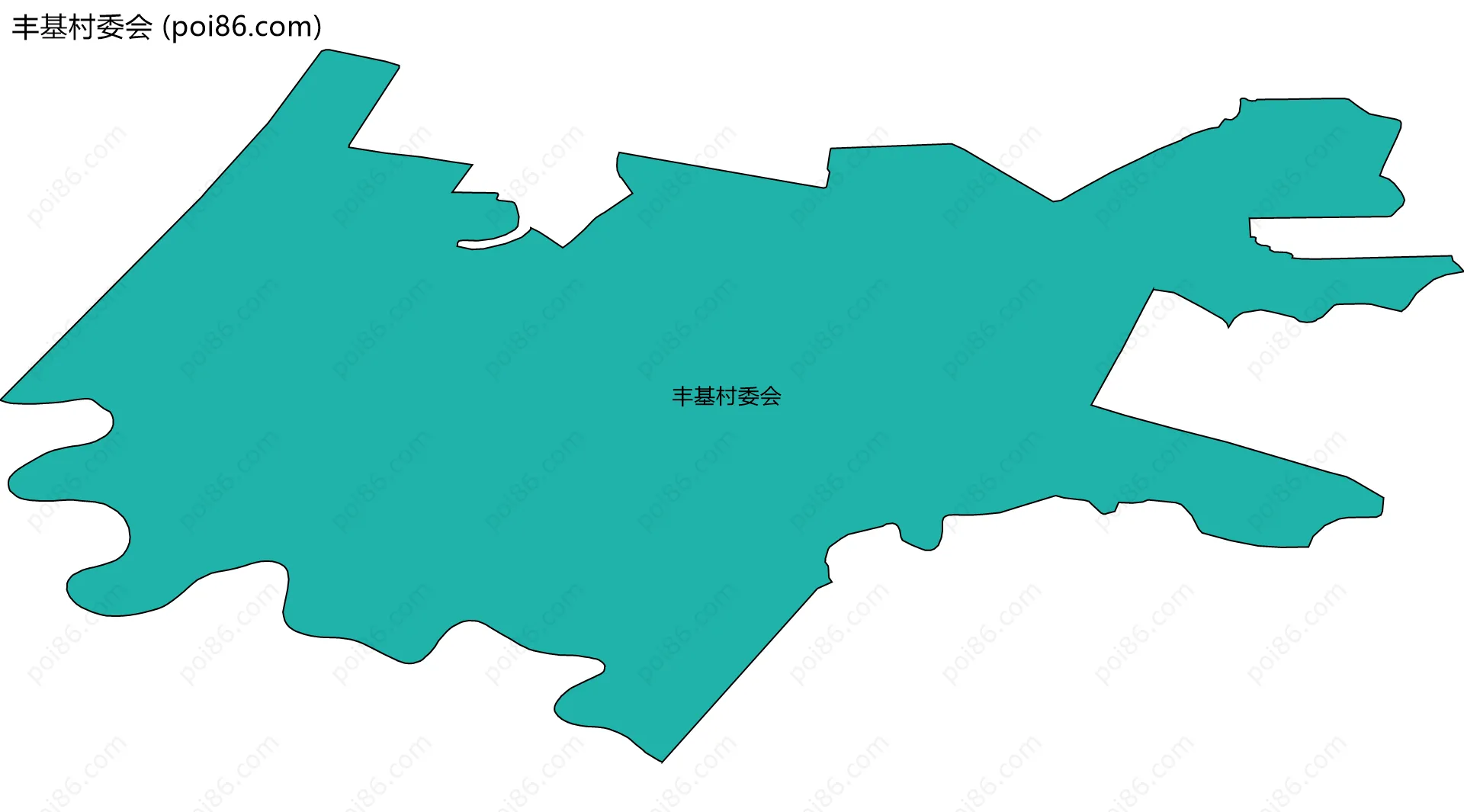 丰基村委会边界地图