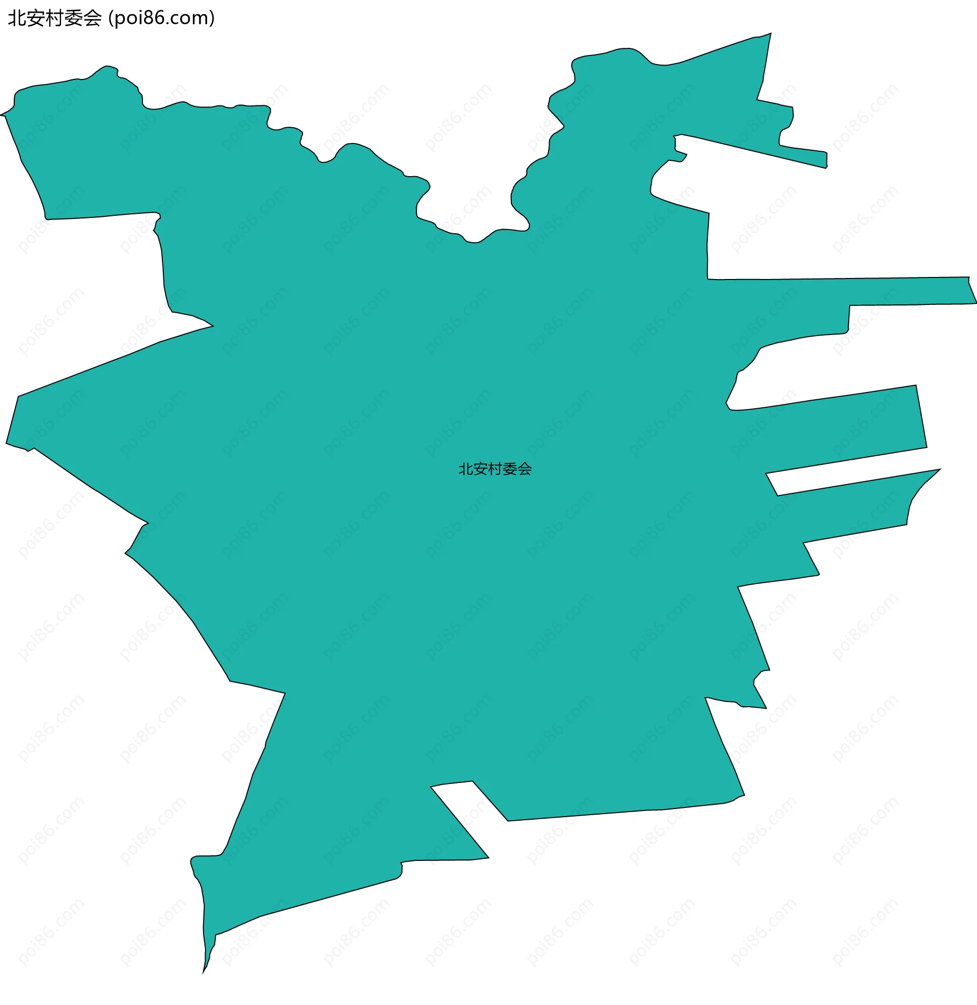 北安村委会边界地图