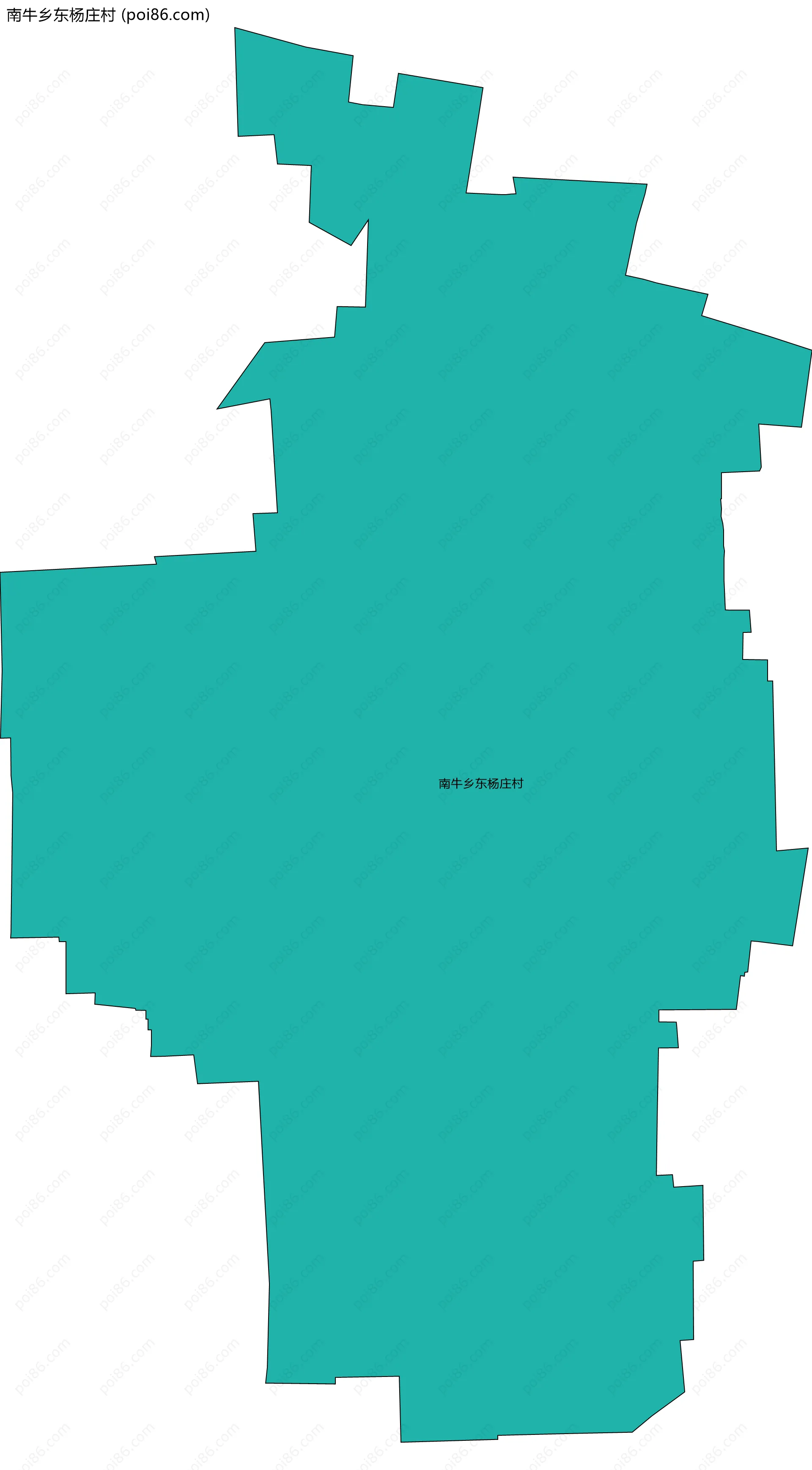 南牛乡东杨庄村边界地图