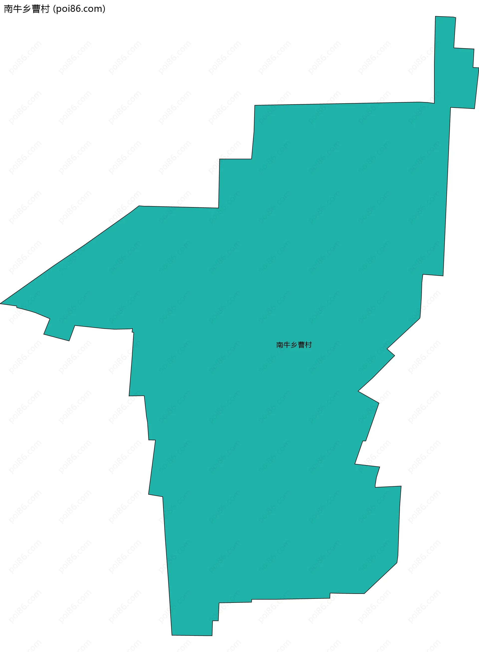 南牛乡曹村边界地图
