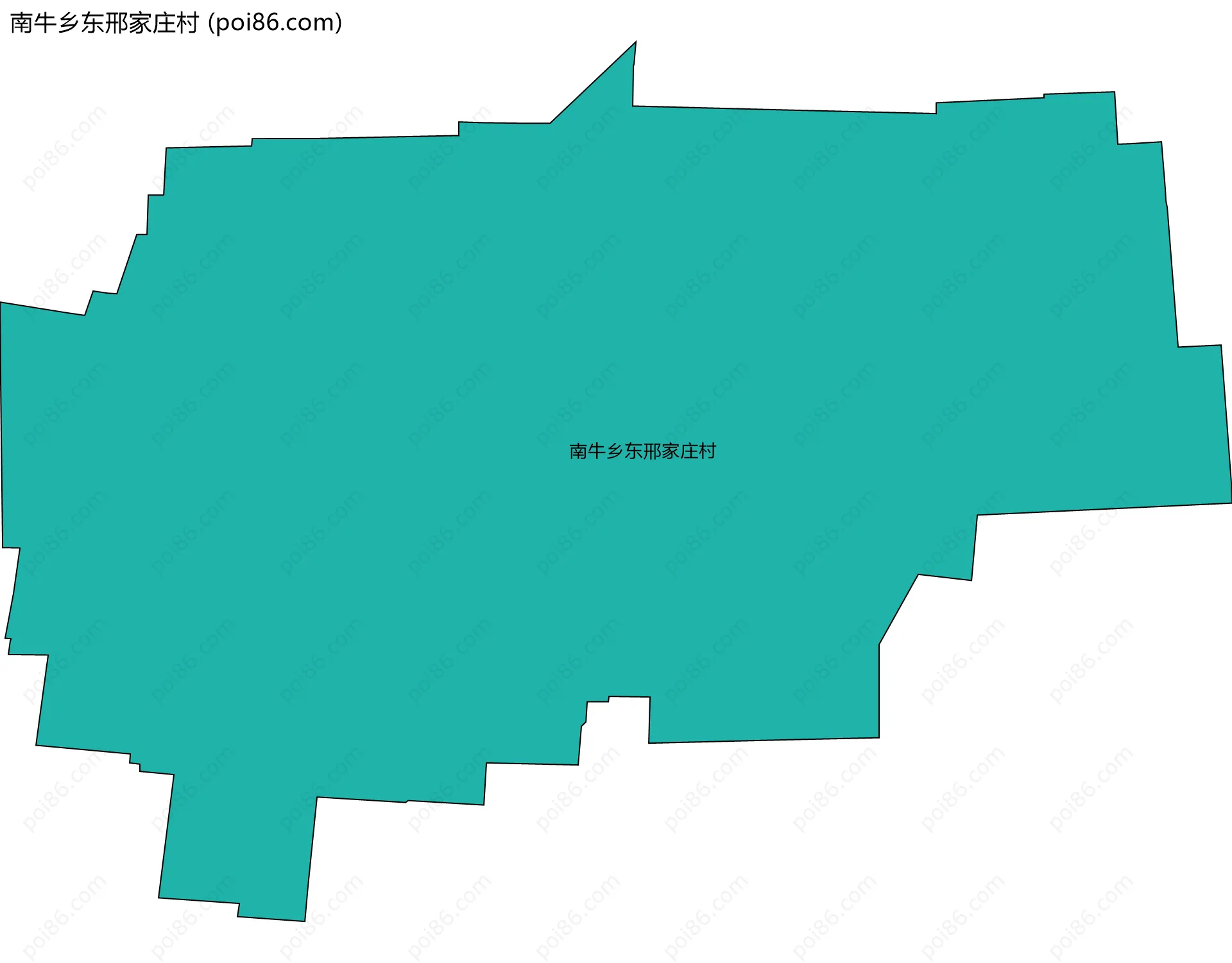 南牛乡东邢家庄村边界地图