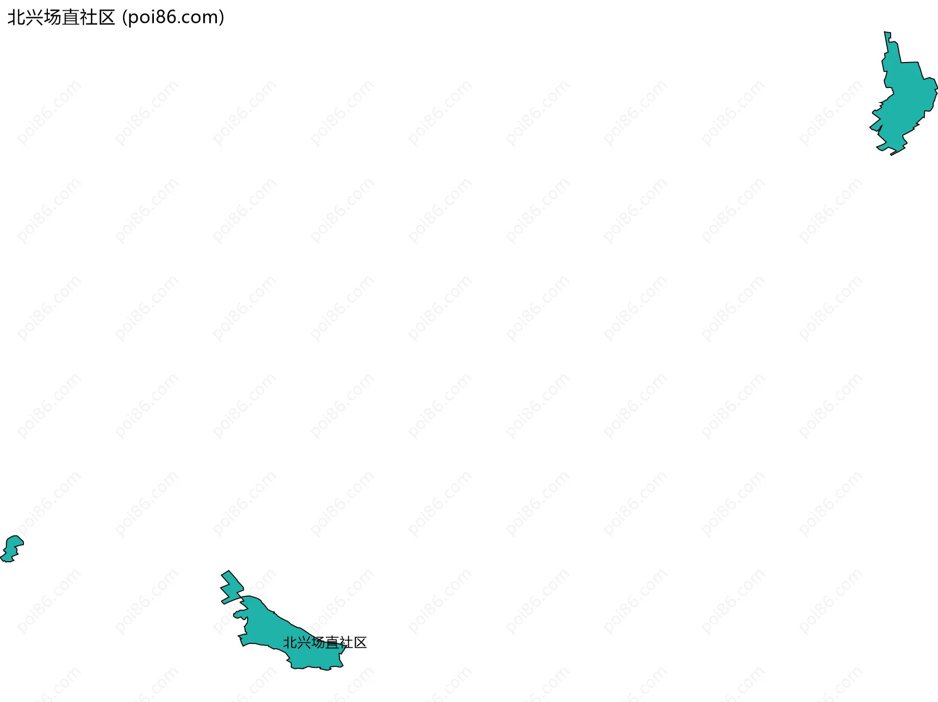 北兴场直社区边界地图