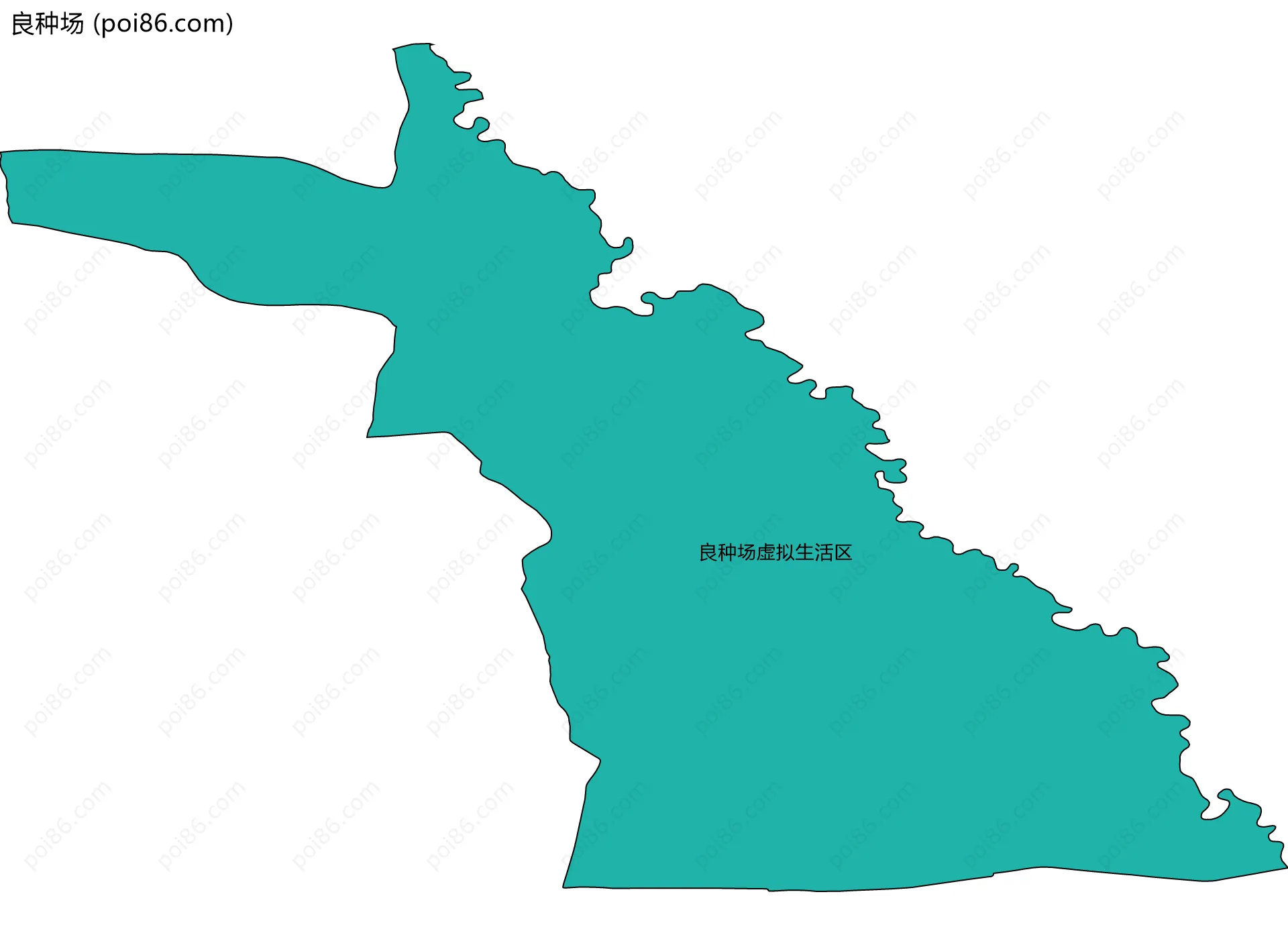 良种场边界地图(五级行政区划)