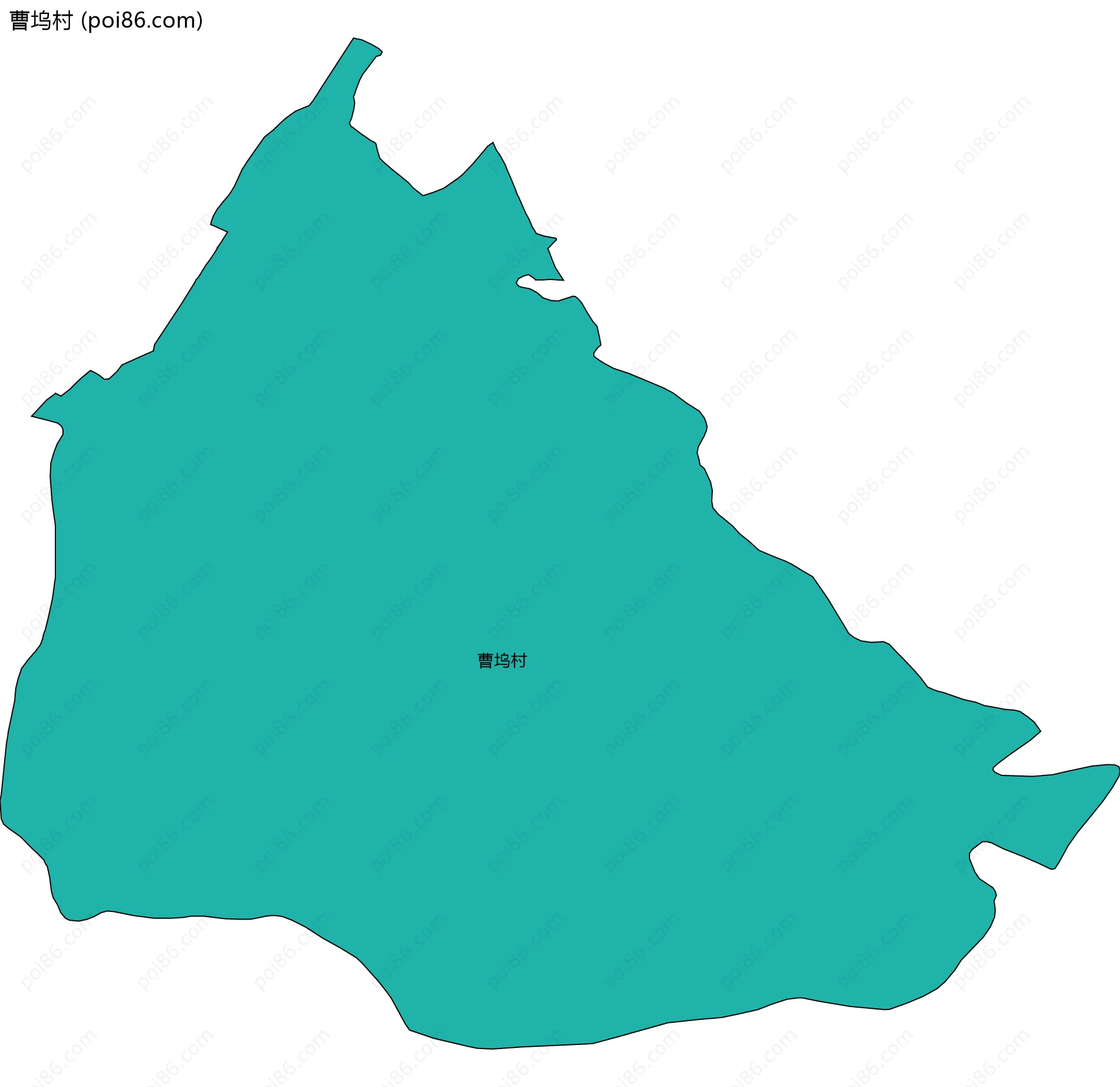 曹坞村边界地图